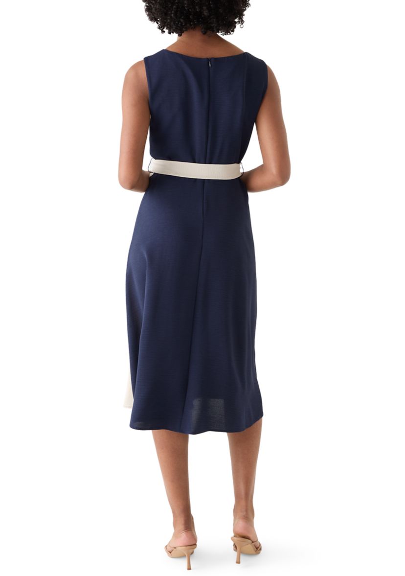 knee length dresses for ladies Two-Three A-Line Colorblock Dress / Size S main image 1