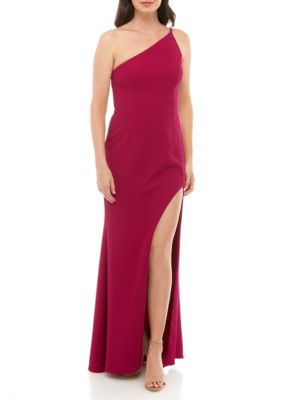 Xscape One Shoulder Crepe Gown | belk