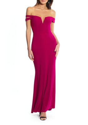 Xscape Off the Shoulder Gown