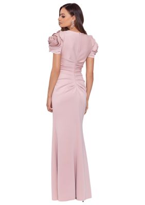 Women's Puff Sleeve Slim Gown