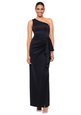 Xscape strapless popover evening on sale gown