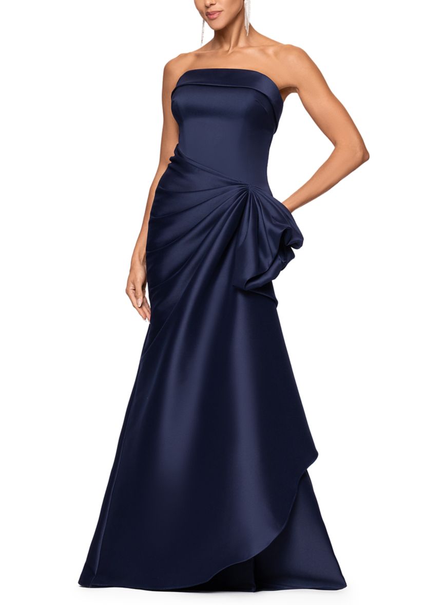 Xscape Women's Strapless Front Bow Gown | Belk
