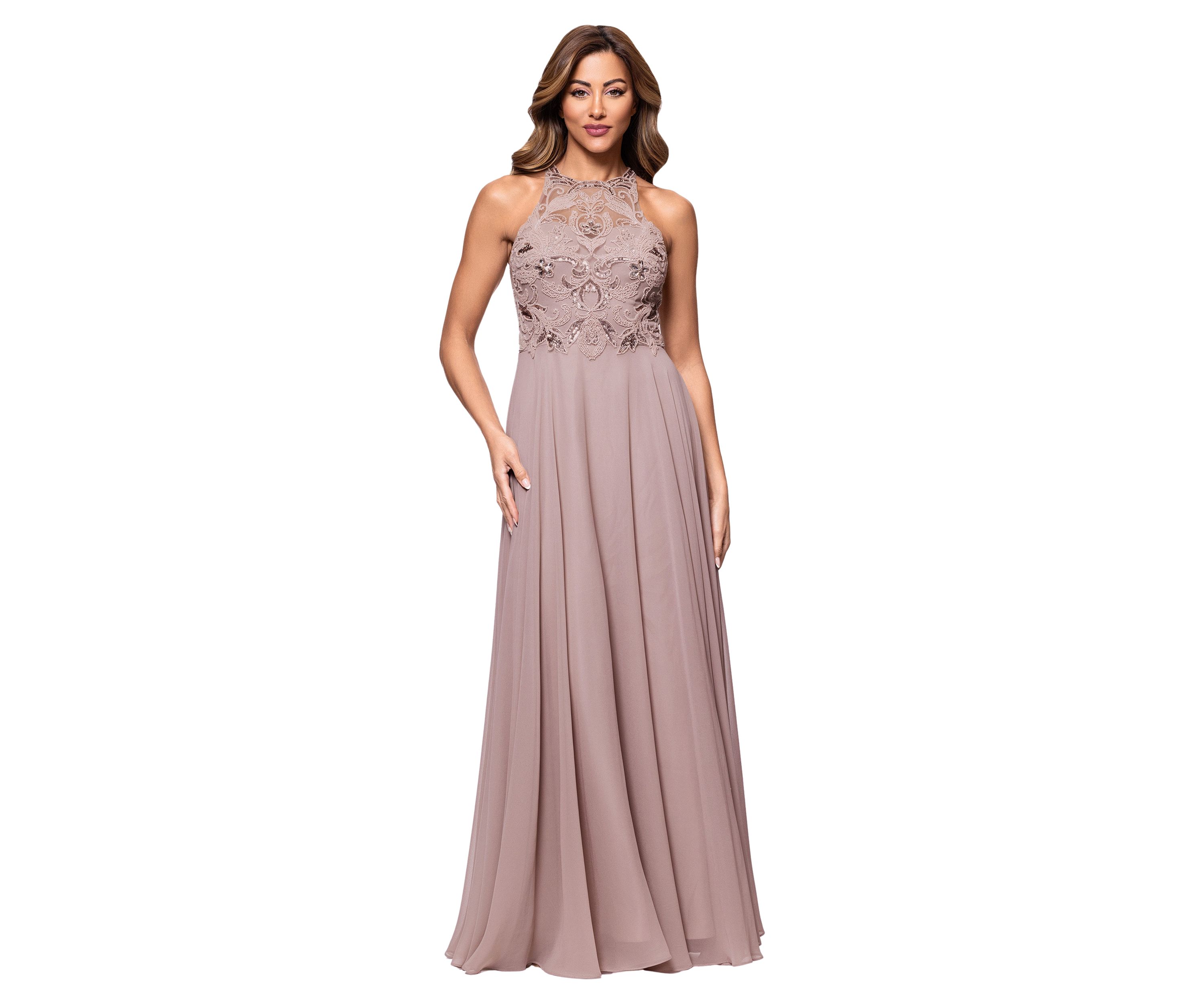 Womens Embellished Gown
