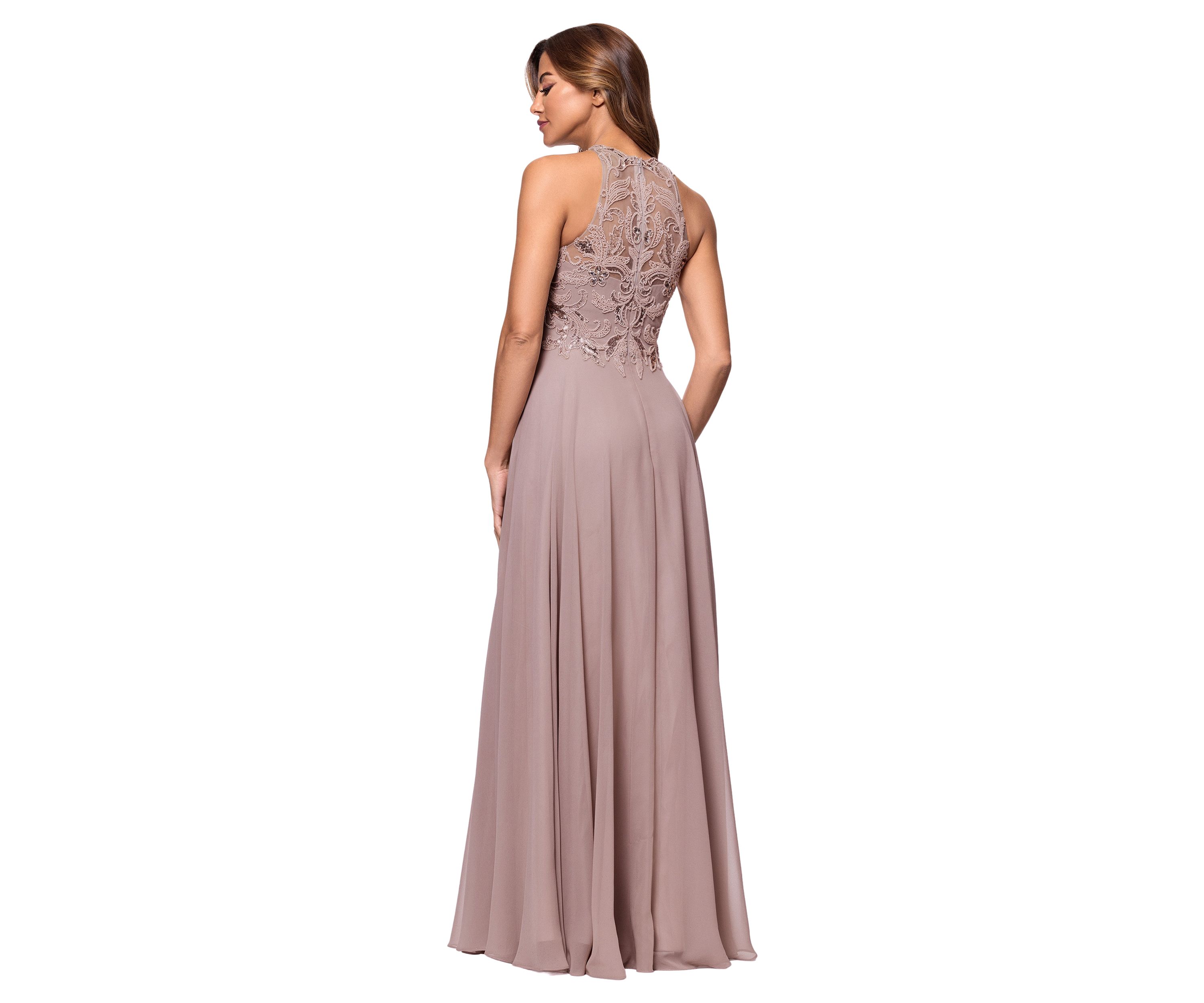 Womens Embellished Gown