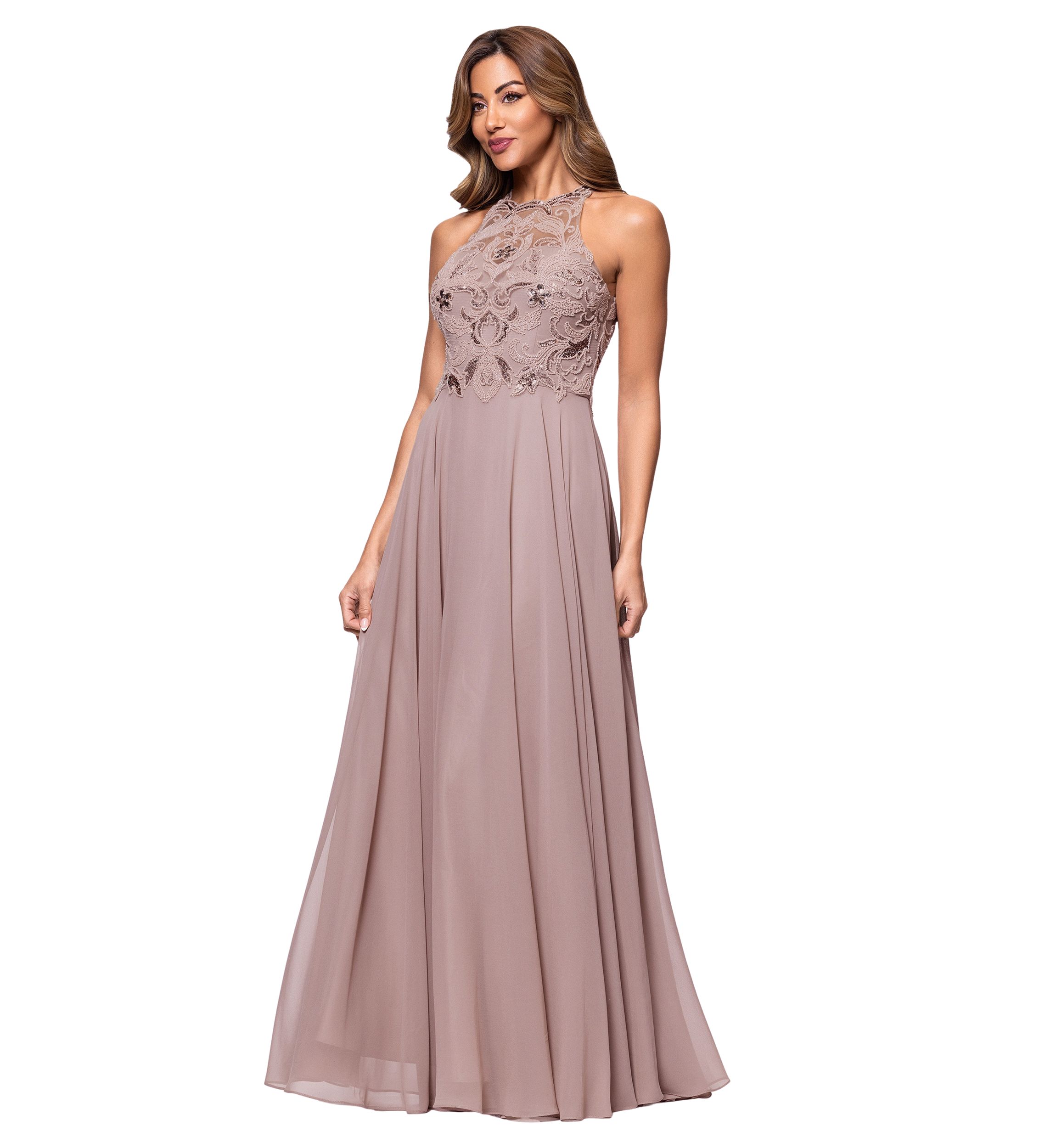 Womens Embellished Gown