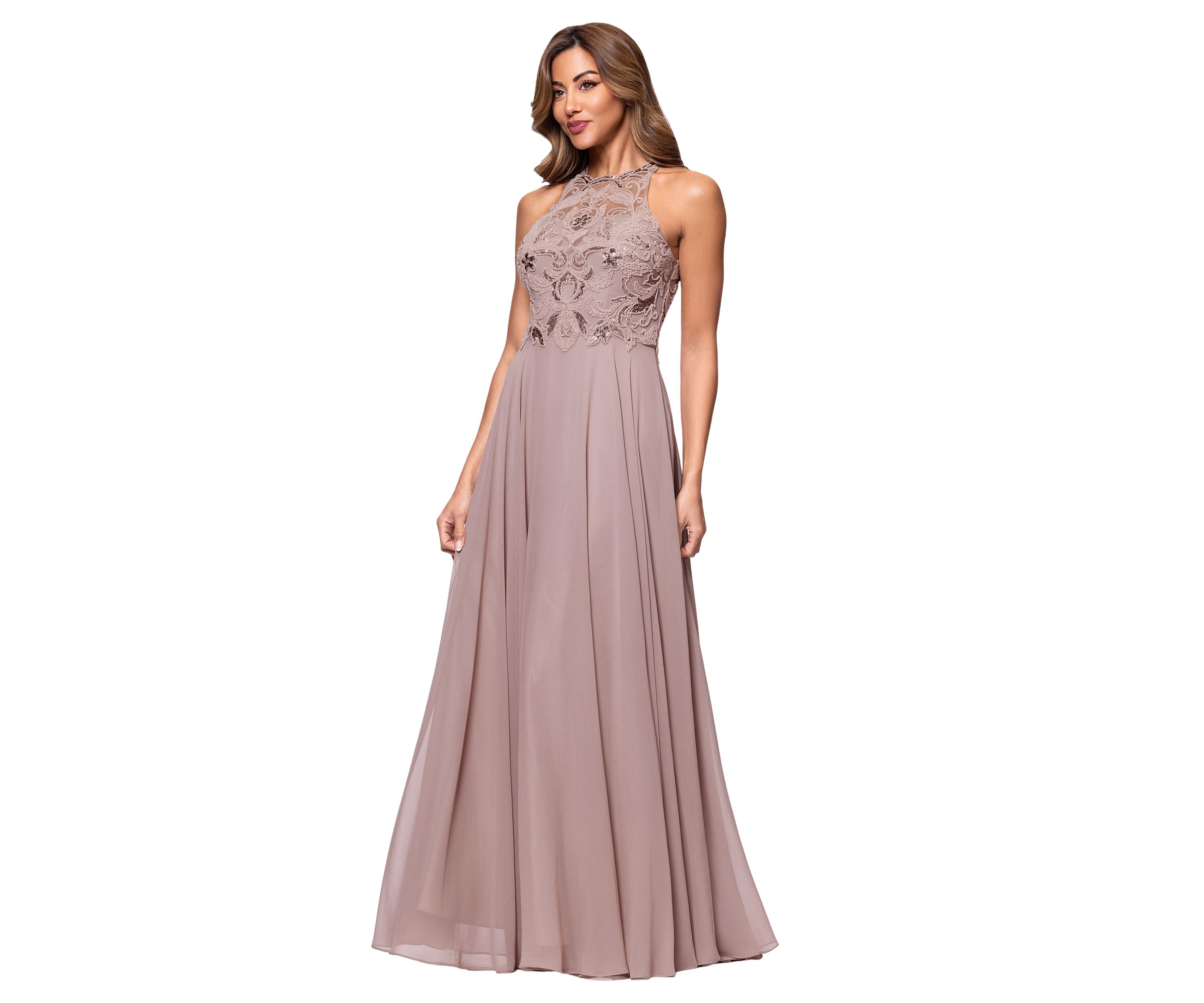 Womens Embellished Gown