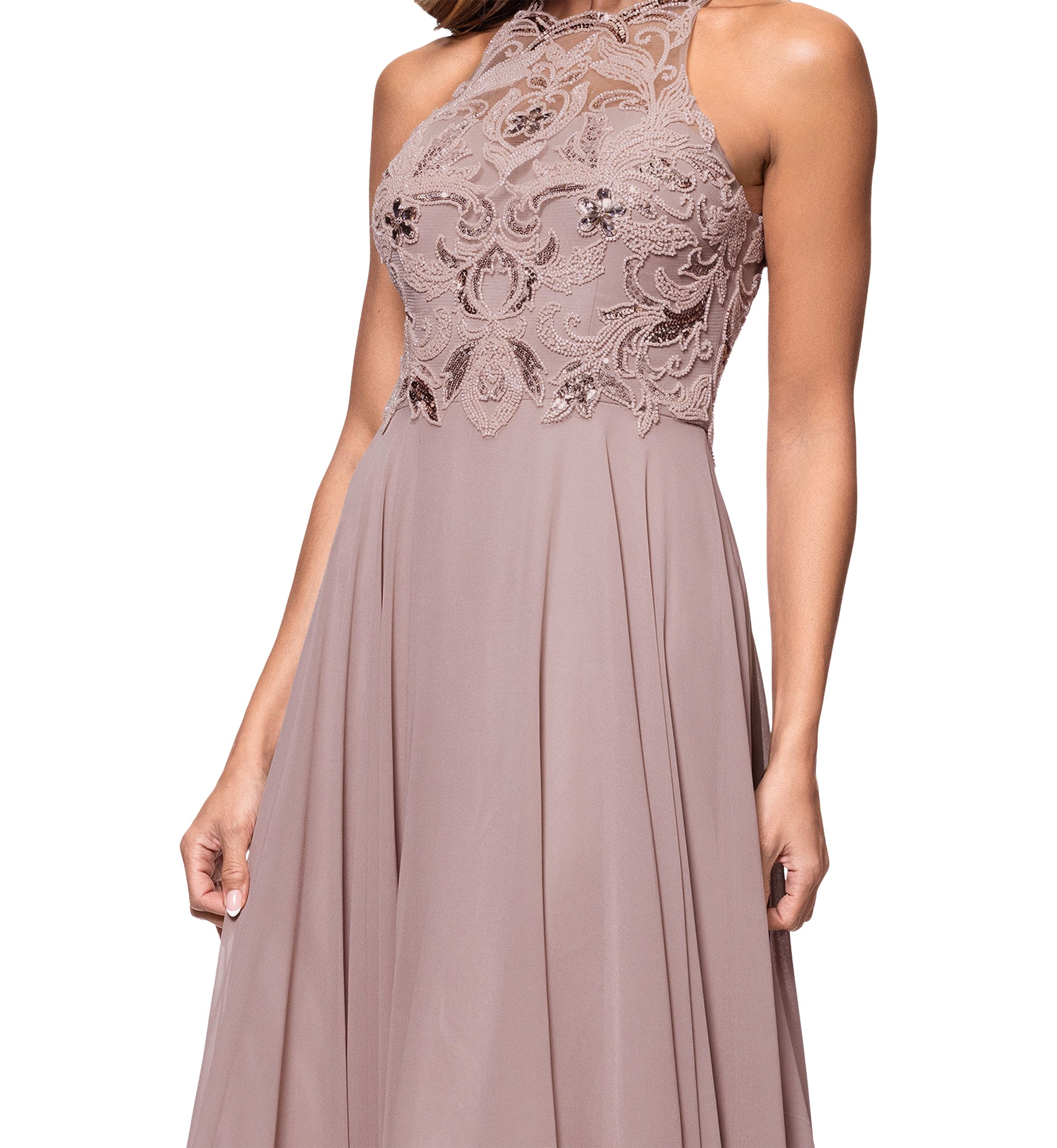 Womens Embellished Gown