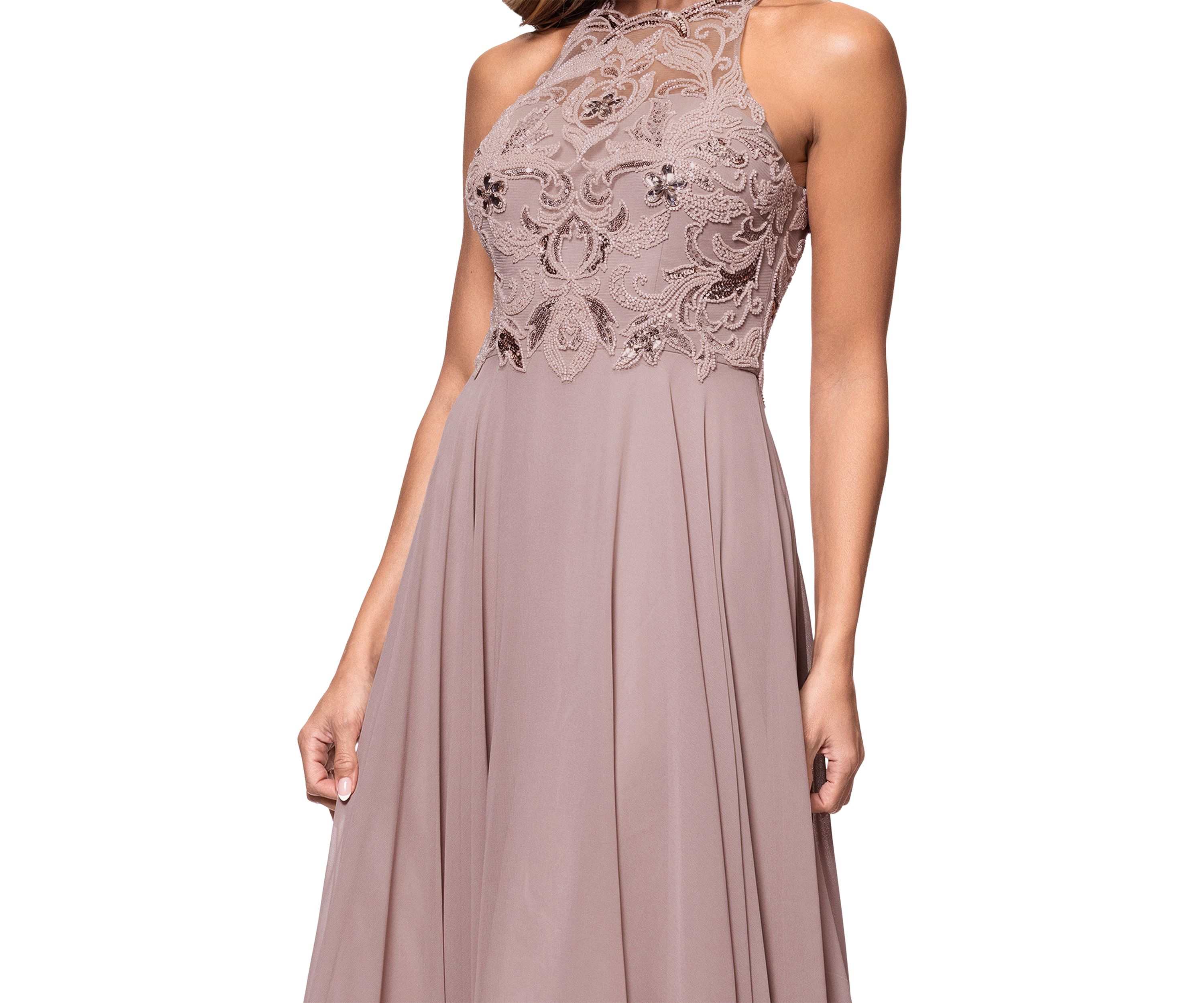 Womens Embellished Gown