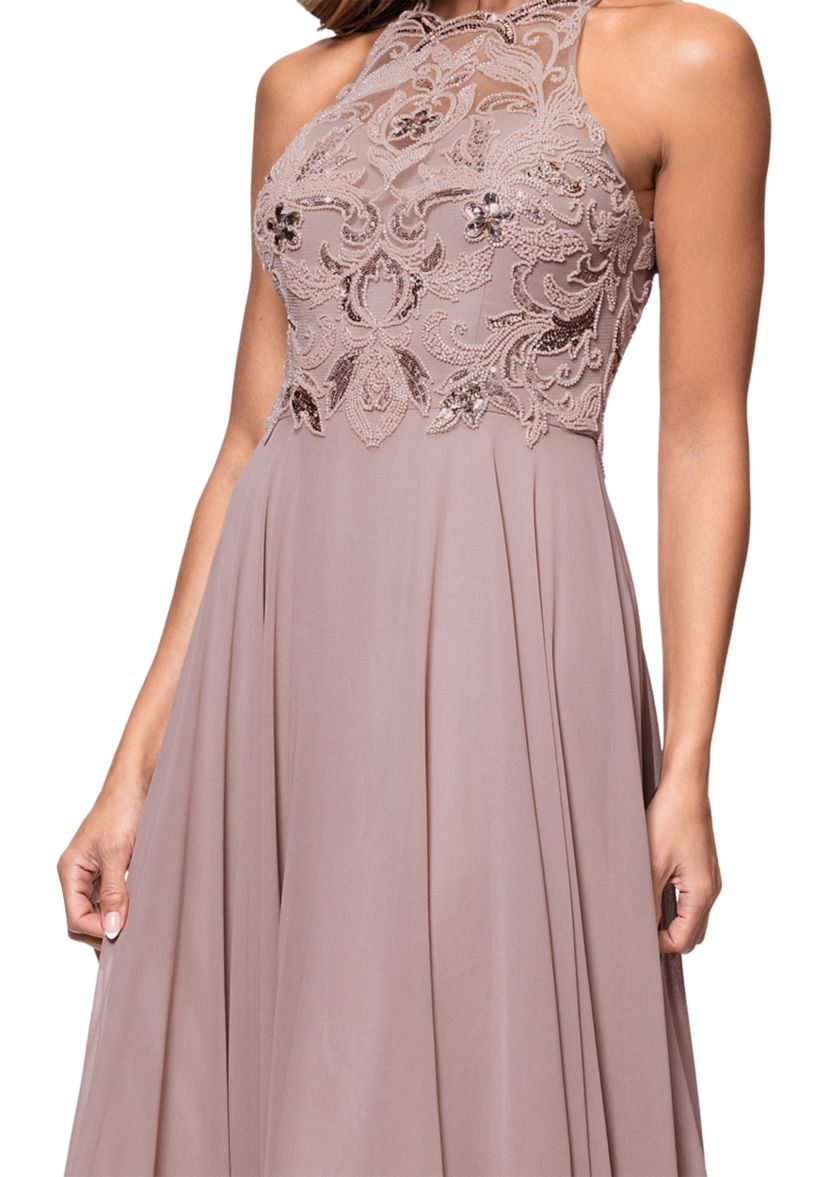 Womens Embellished Gown
