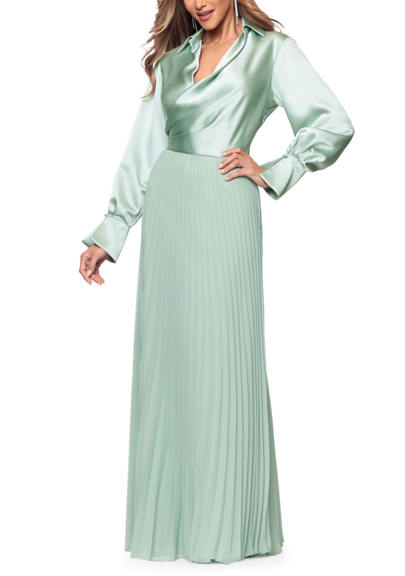 xscape green satin dress Francesca Satin Halter Tie Neck Dress
