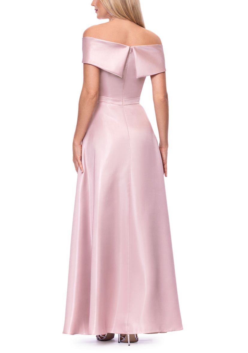 住*太様 imozonsavingclothing SAKURA MIKADO Xscape Women's Off Shoulder Long Shimmer Mikado Gown | Belk