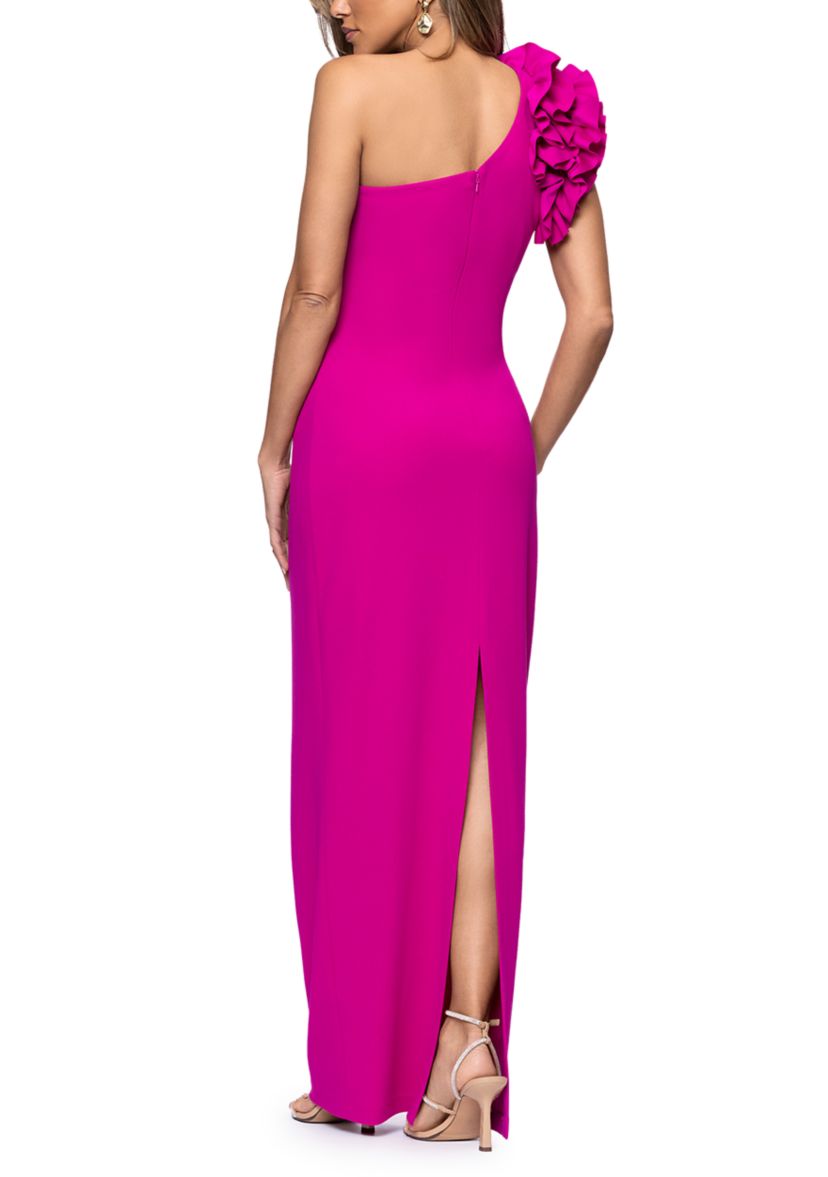xscape asymmetrical one-shoulder dress Xscape Women's One Shoulder Side Ruched Dress