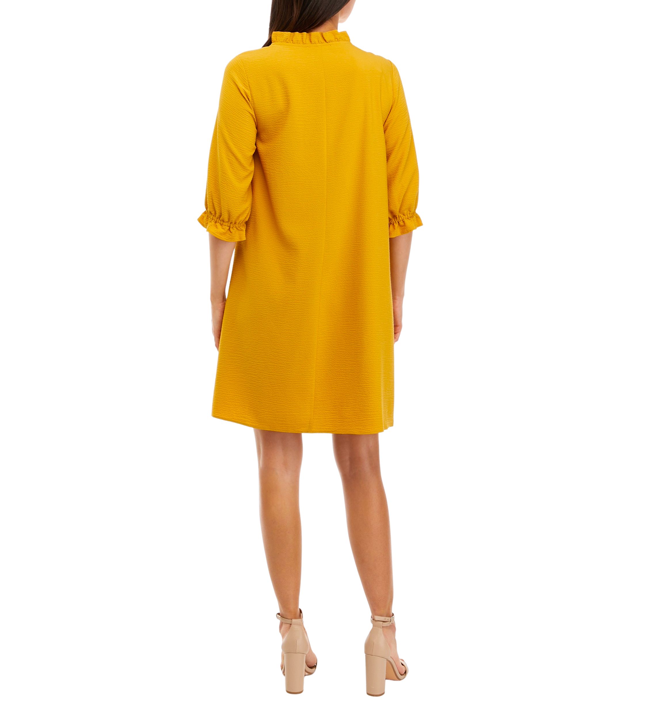 Womens Solid Shift Dress
