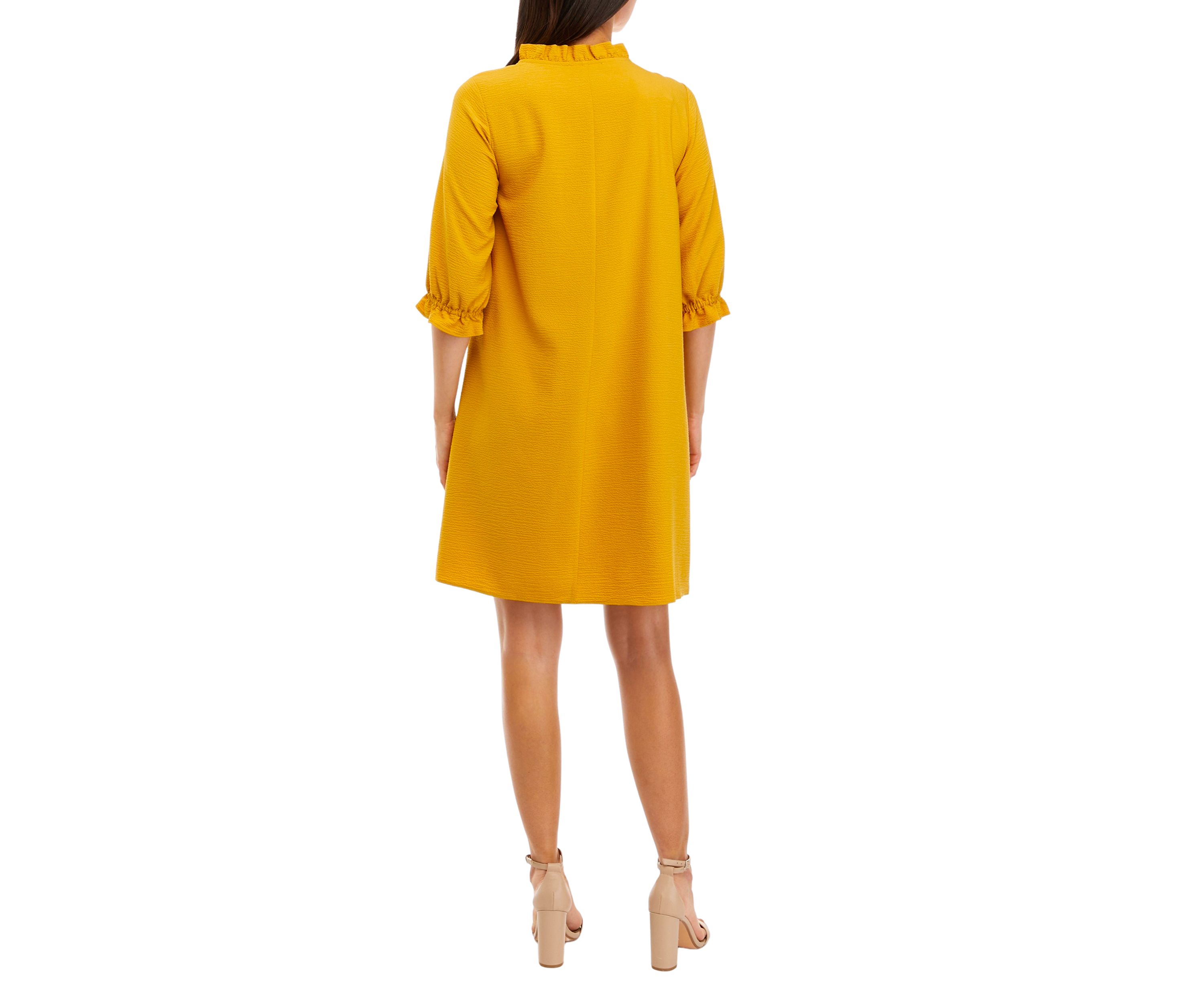 Womens Solid Shift Dress