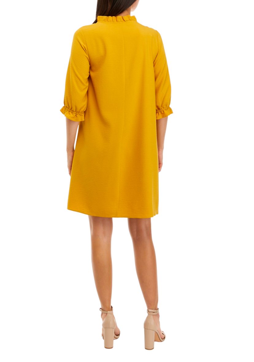 Womens Solid Shift Dress