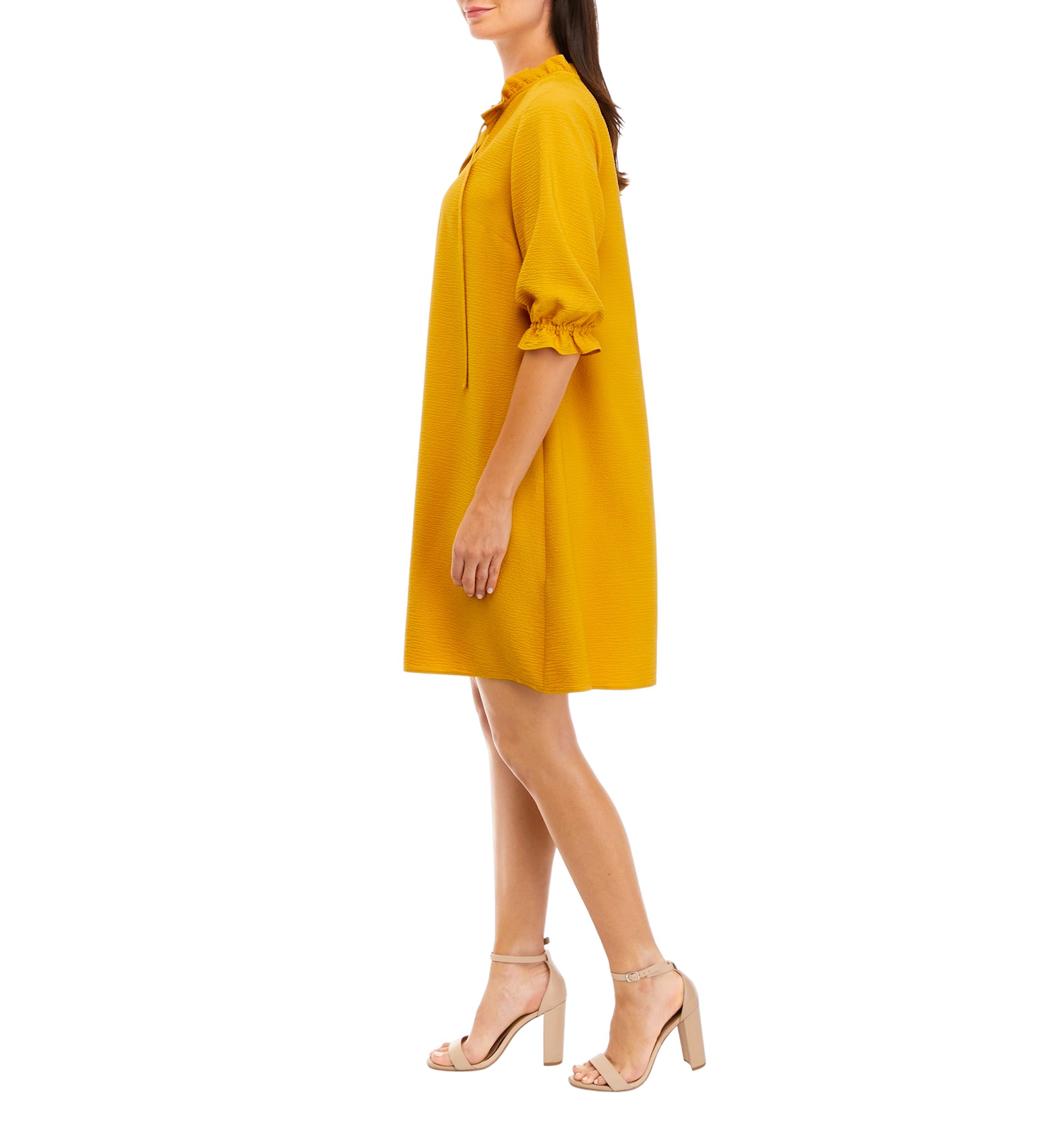 Womens Solid Shift Dress
