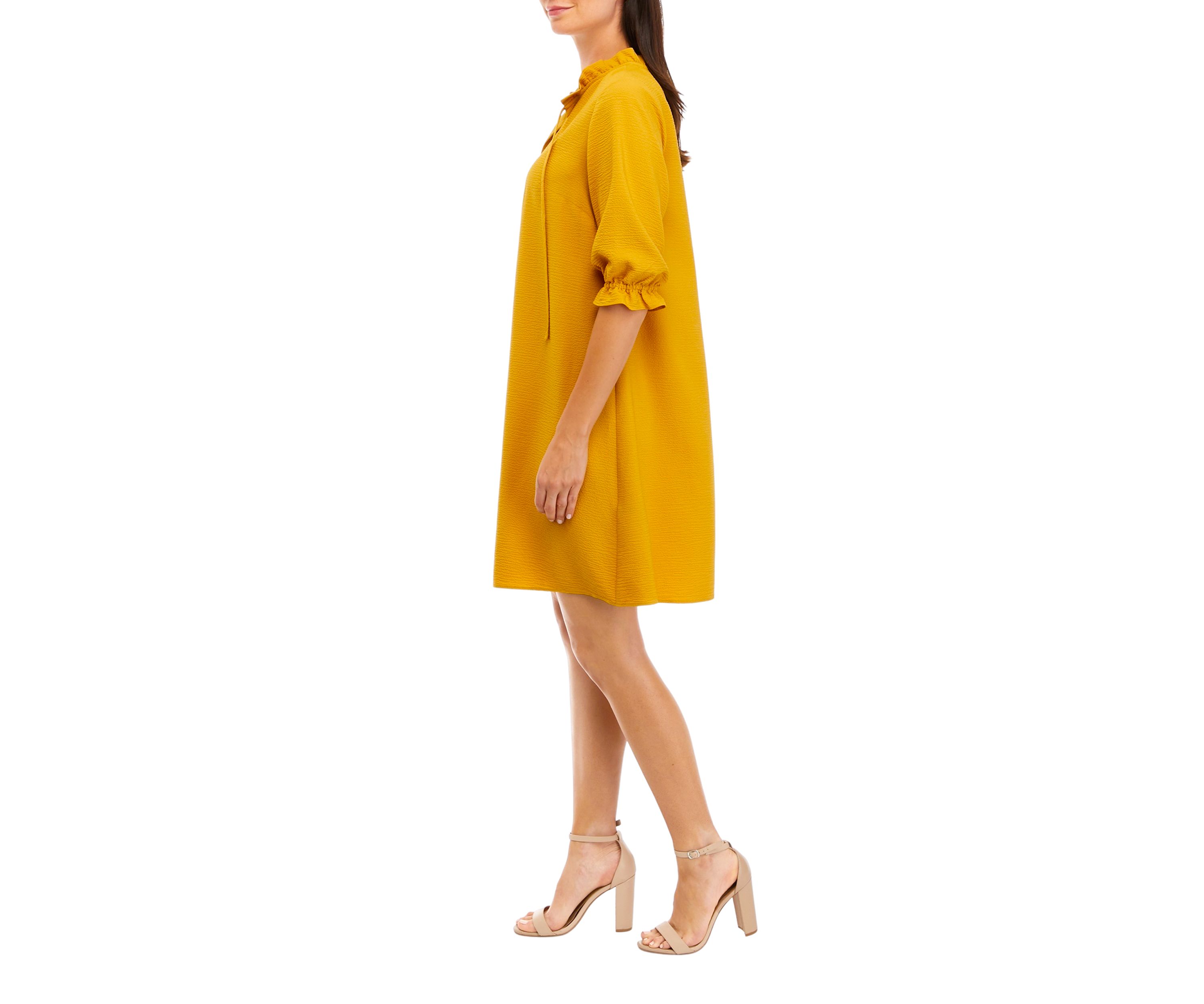 Womens Solid Shift Dress