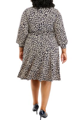 Final Sale Plus Size Scuba Dress in White