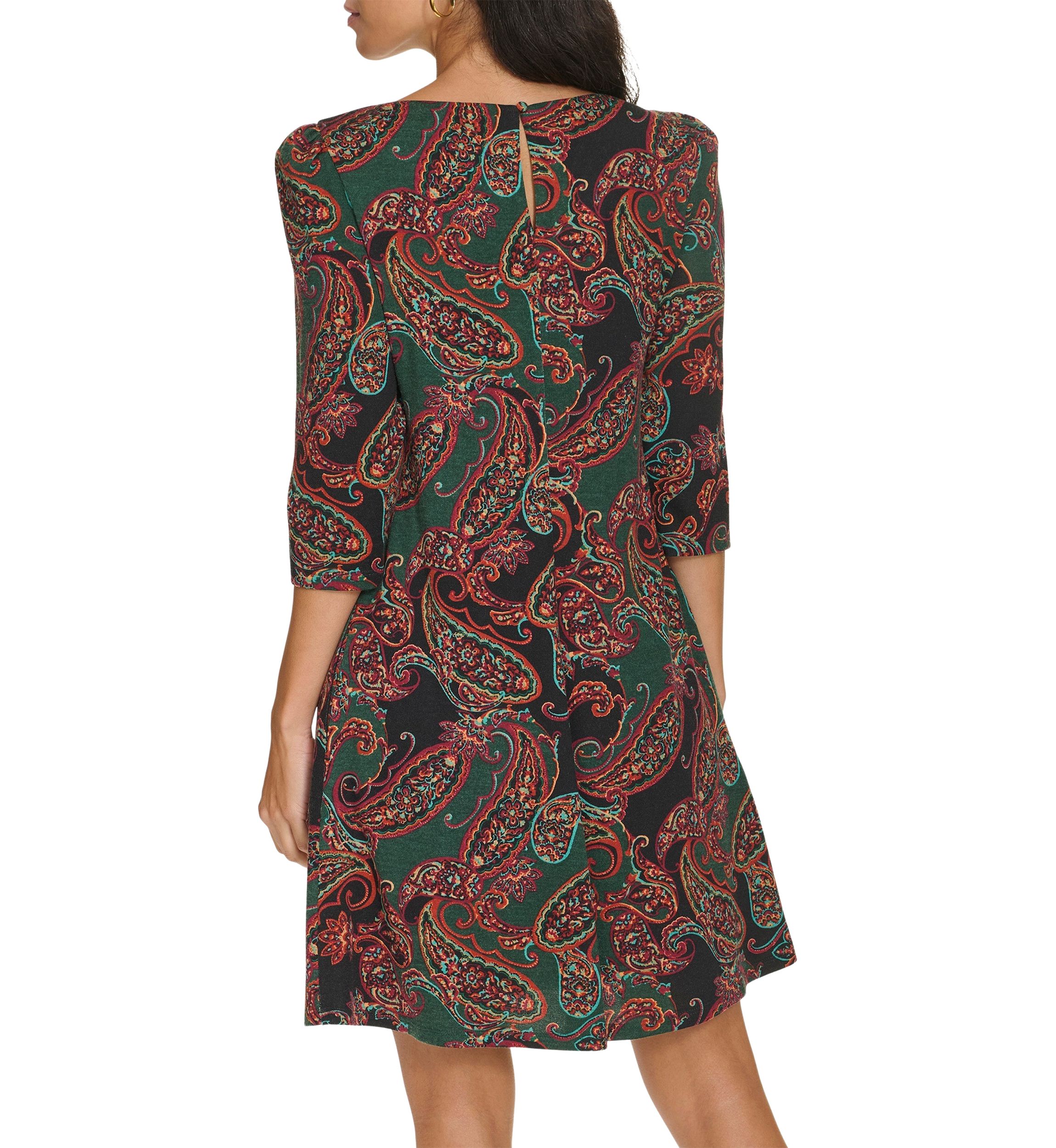 Womens Paisley Printed Dress