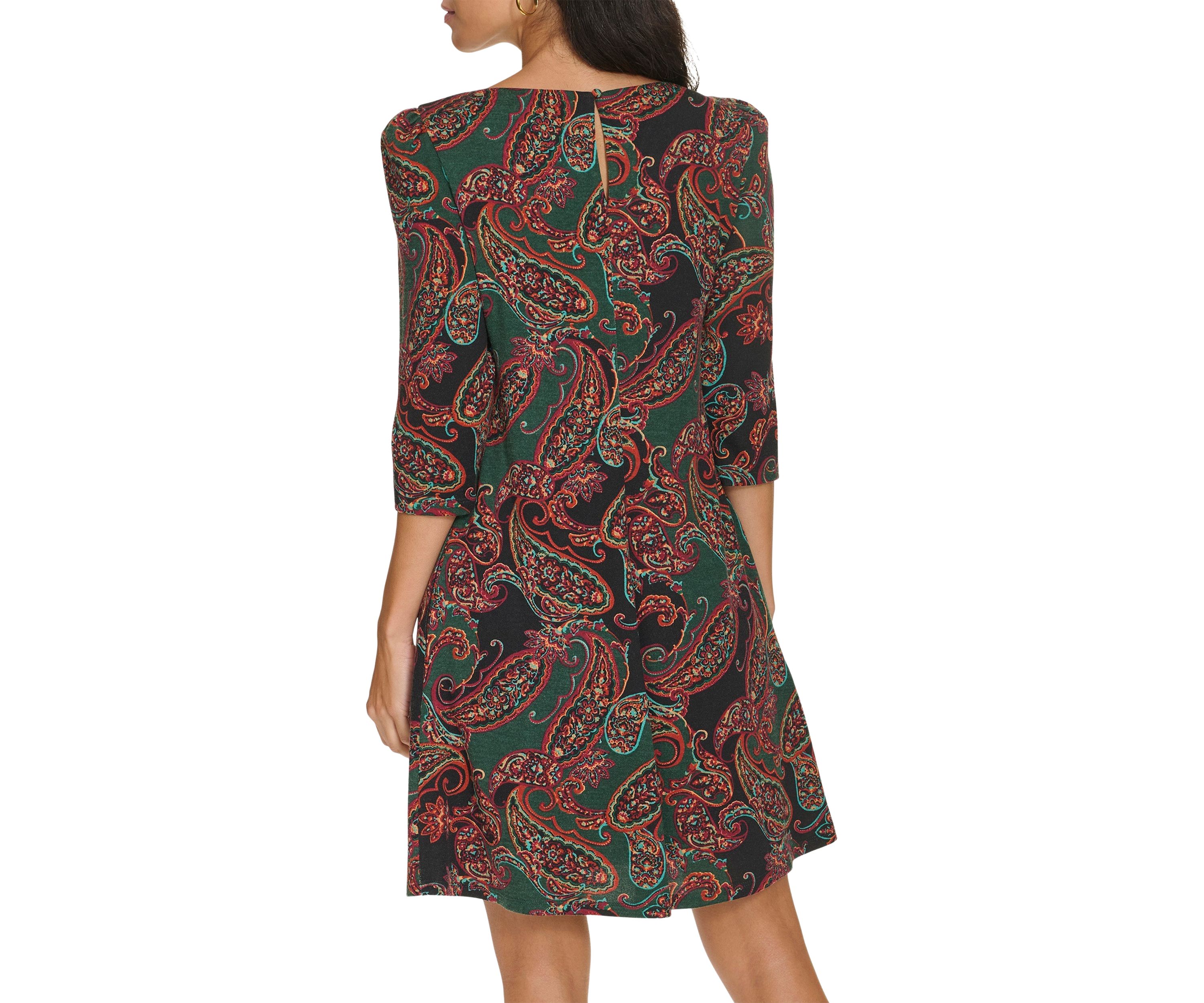Womens Paisley Printed Dress