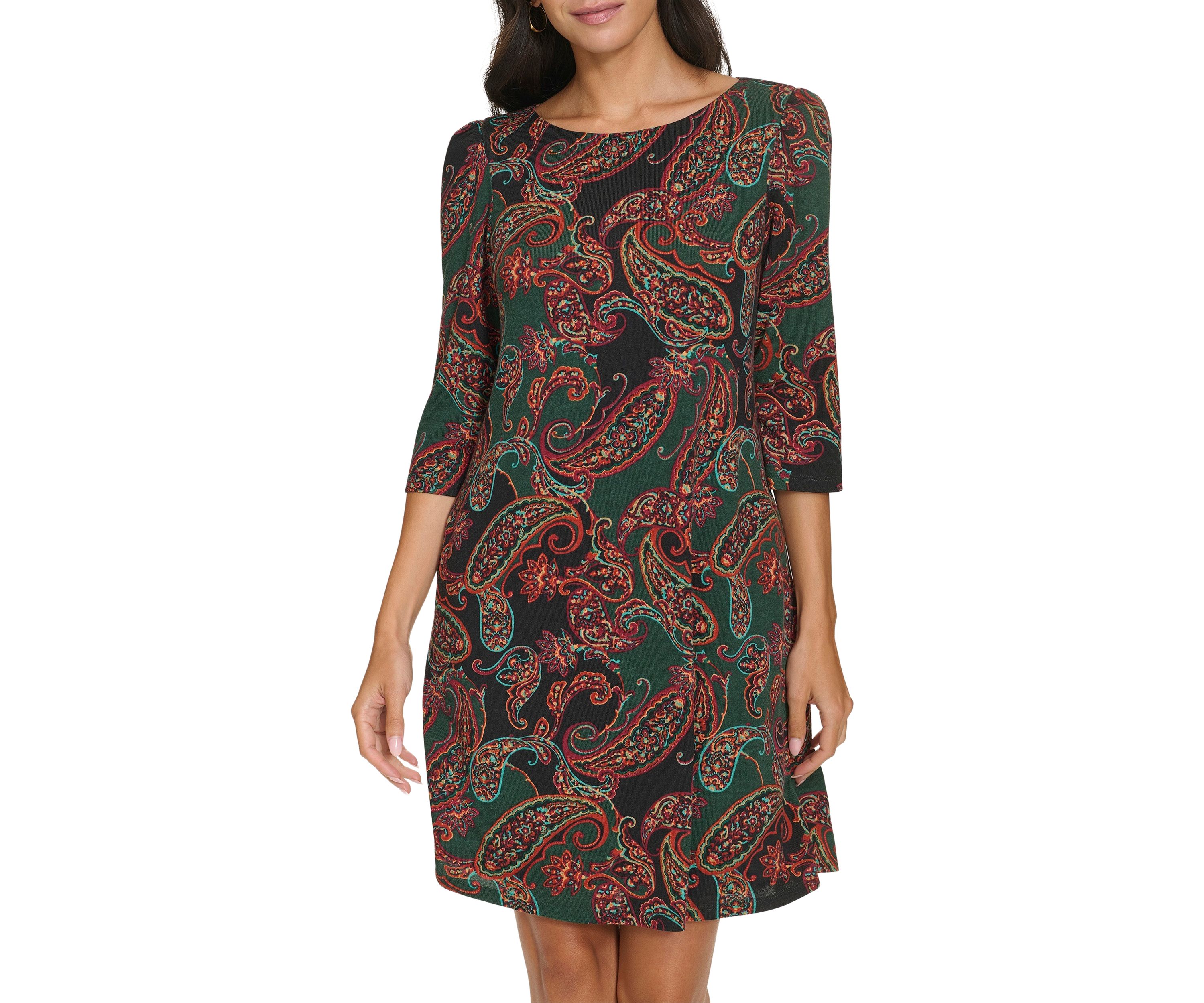 Womens Paisley Printed Dress