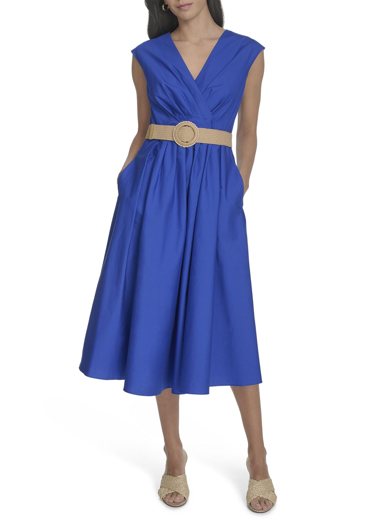 Womens Belted Dress