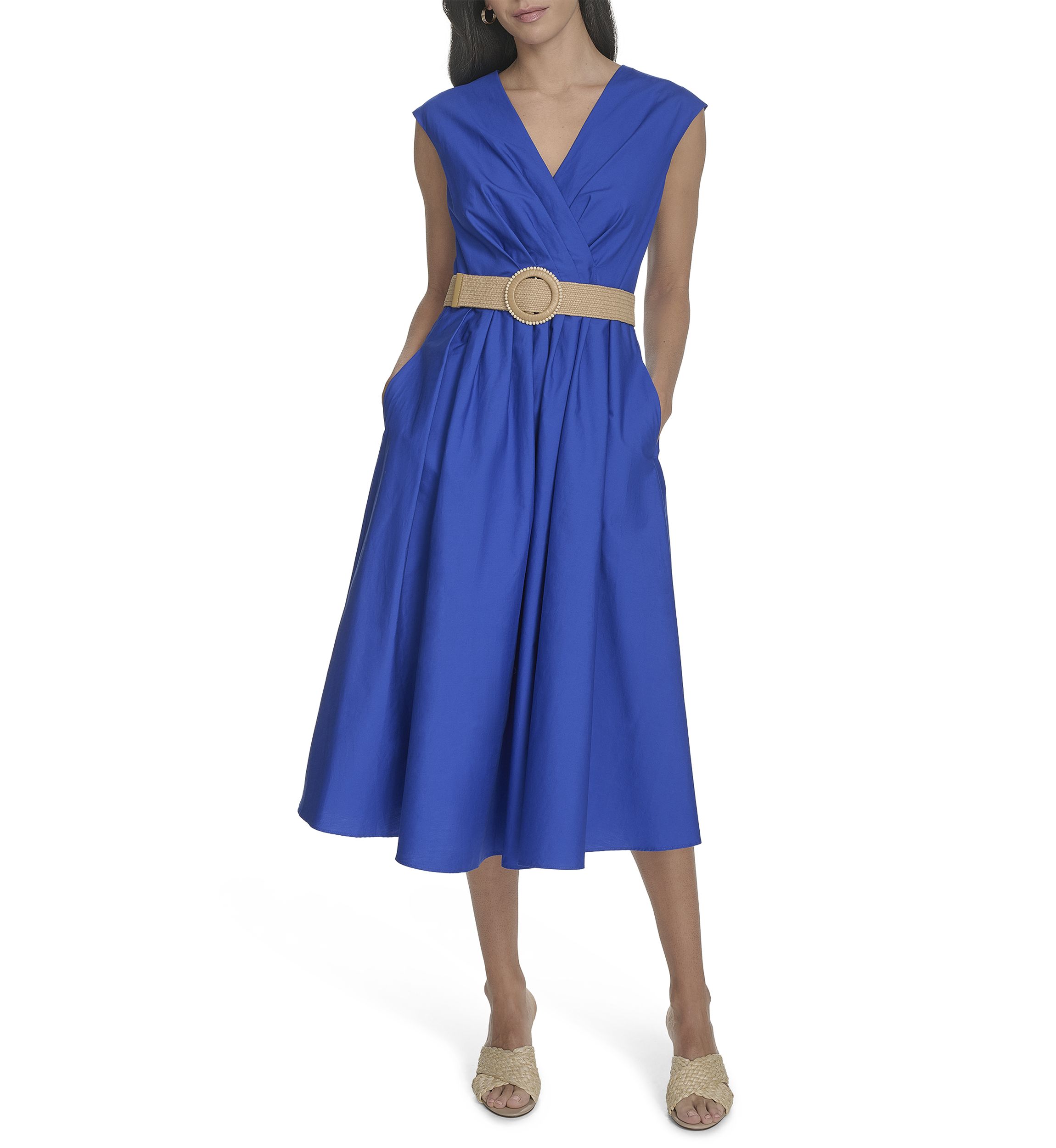 Womens Belted Dress