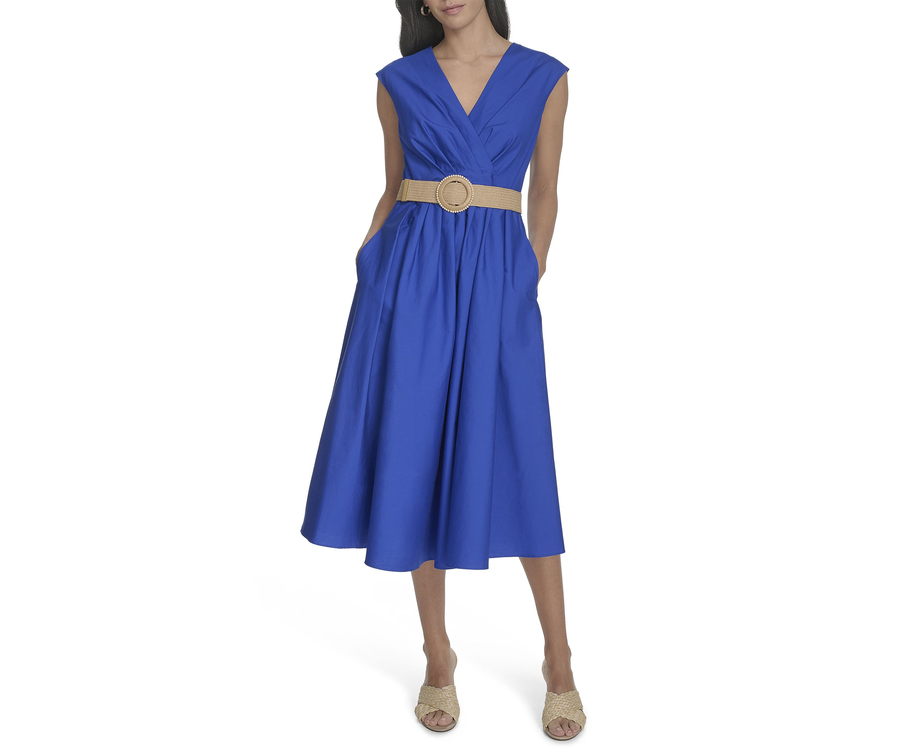 Womens Belted Dress