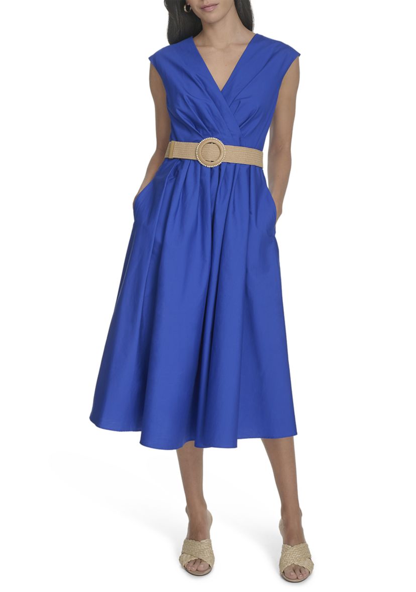 Womens Belted Dress