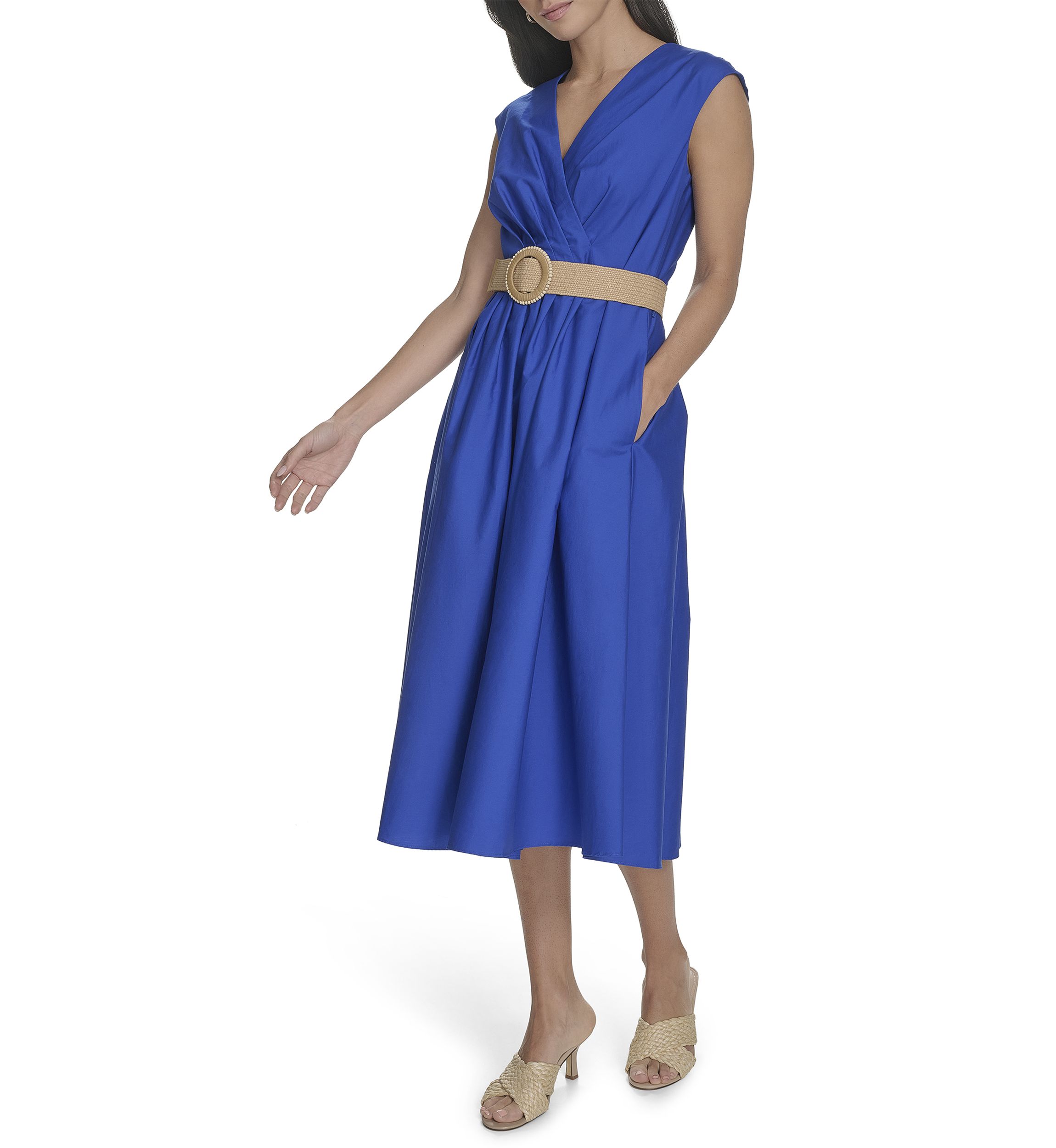 Womens Belted Dress