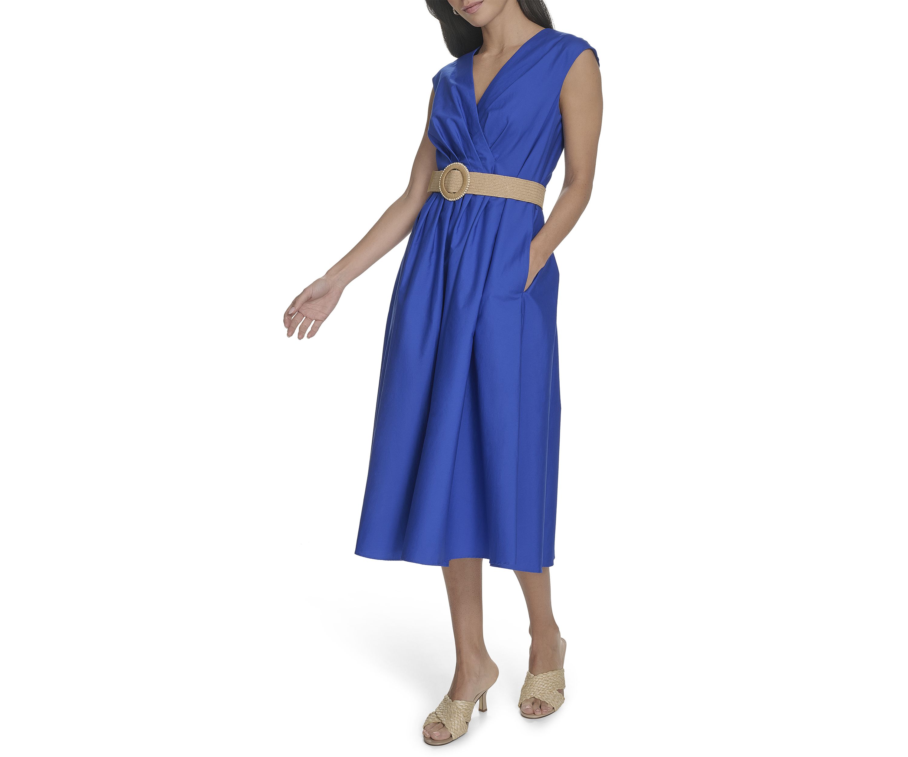 Womens Belted Dress