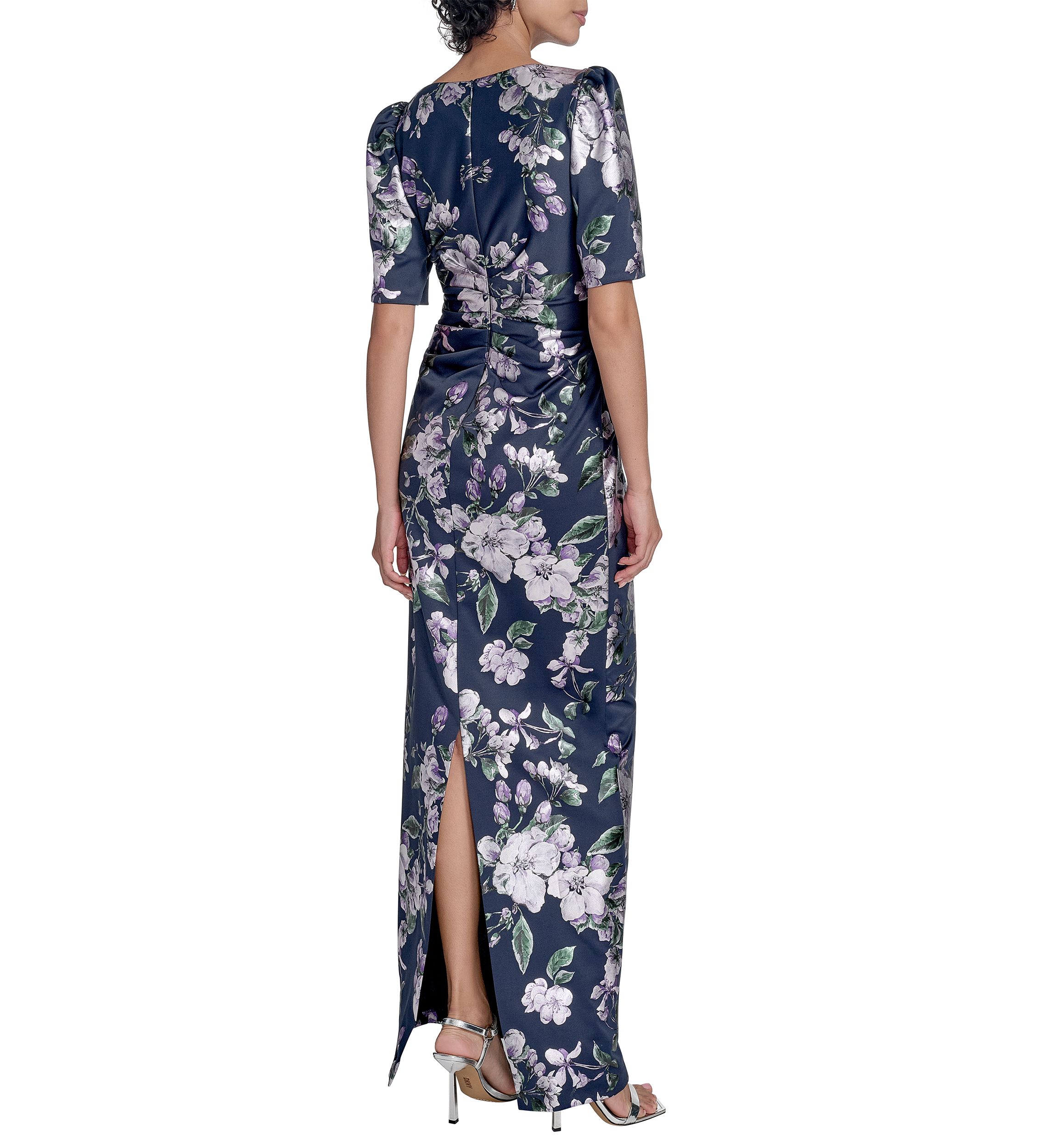 Womens Floral Printed Slim Gown