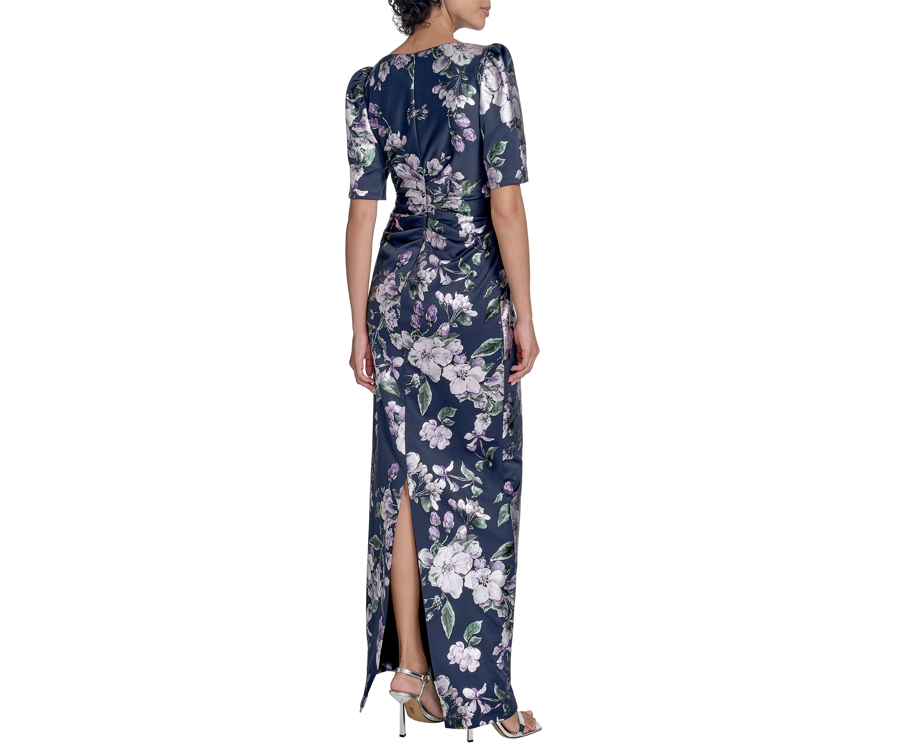 Womens Floral Printed Slim Gown