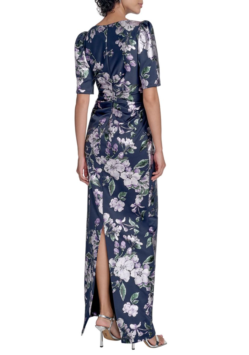 Womens Floral Printed Slim Gown