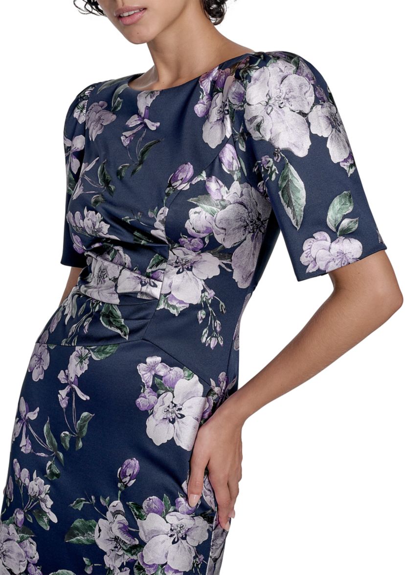 Womens Floral Printed Slim Gown