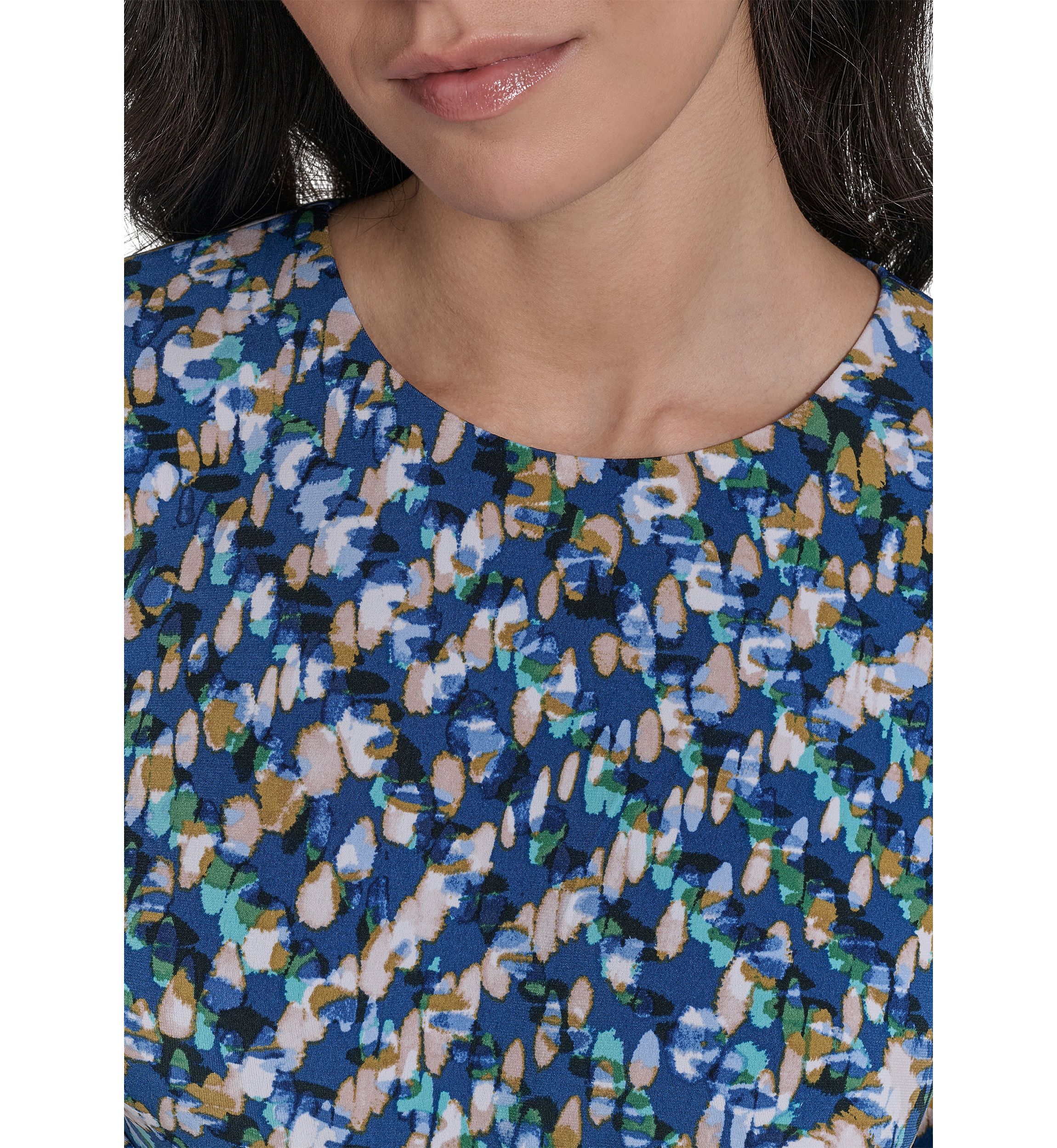 Womens Printed Tie Waist Dress