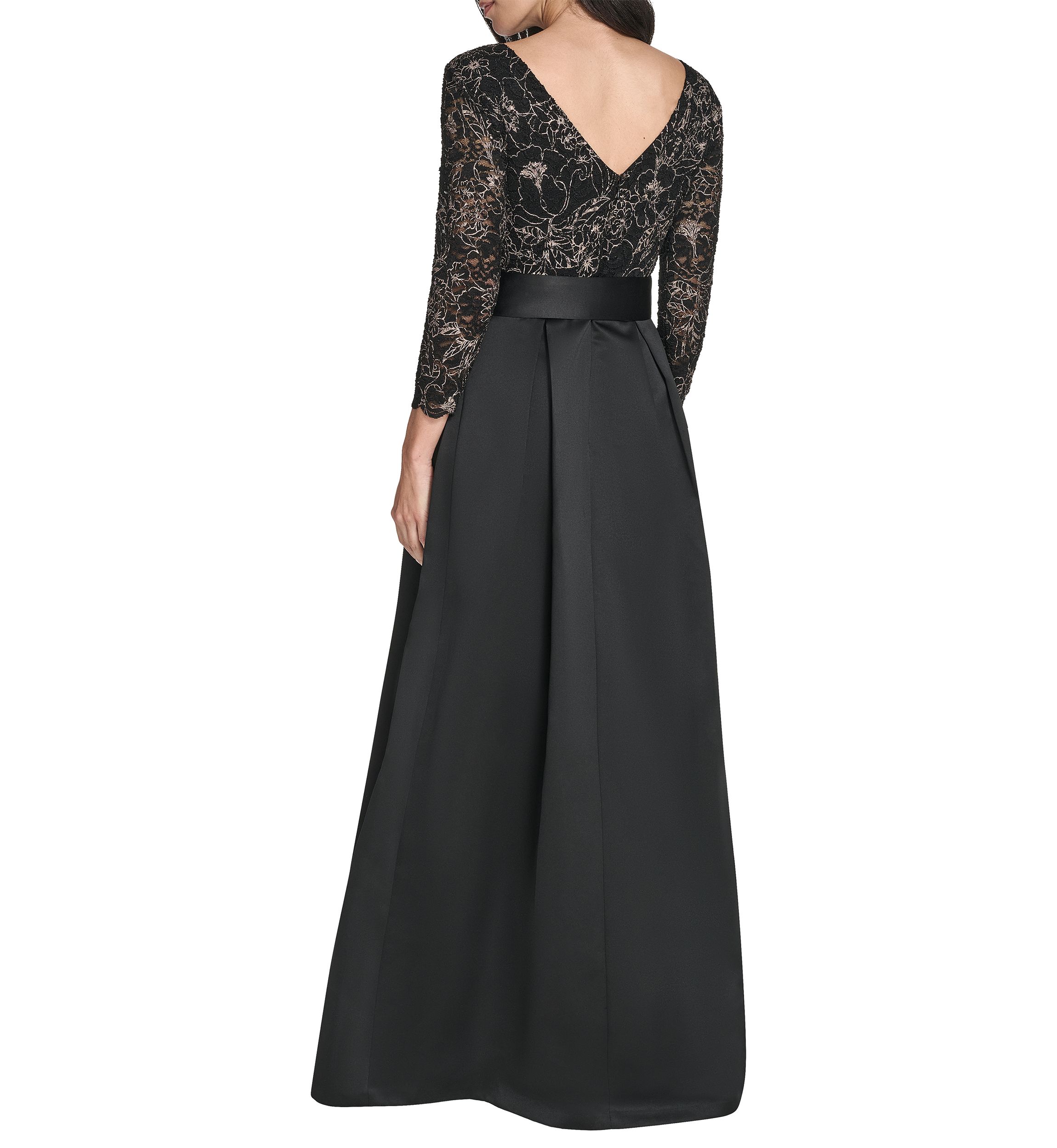 Jessica Howard Women's 3/4 Sleeve Satin A-Line Dress | Belk