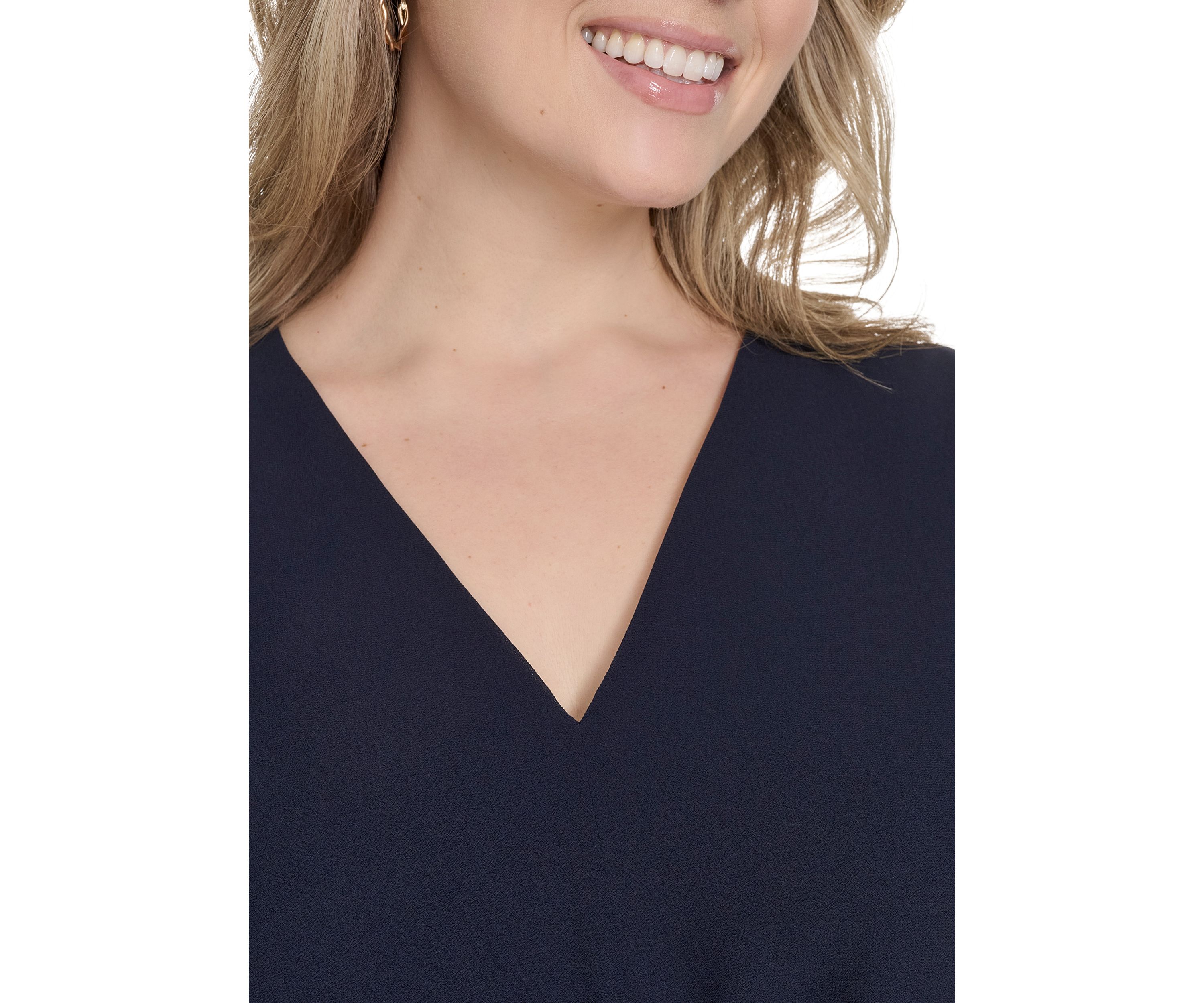 Plus Size Chiffon Fit and Flare Dress