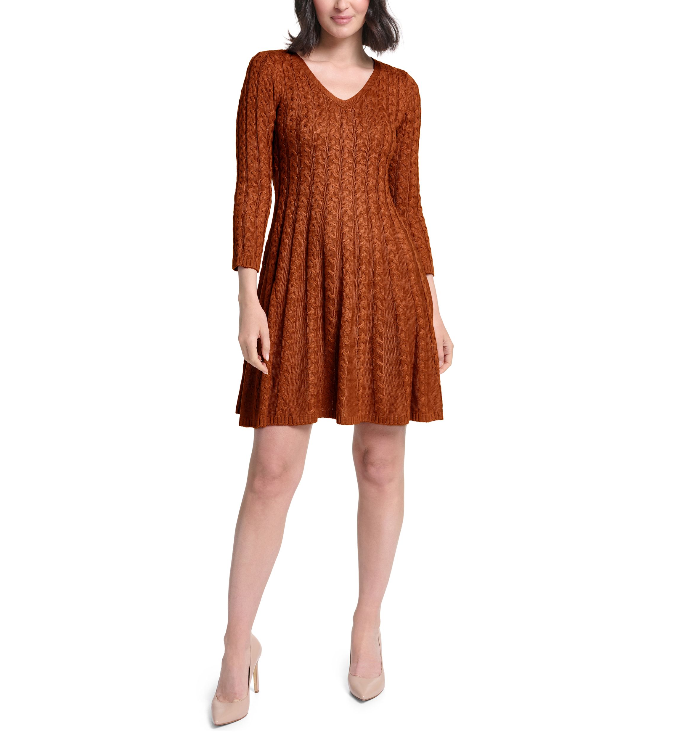 New Arrivals: Brown Casual Dresses