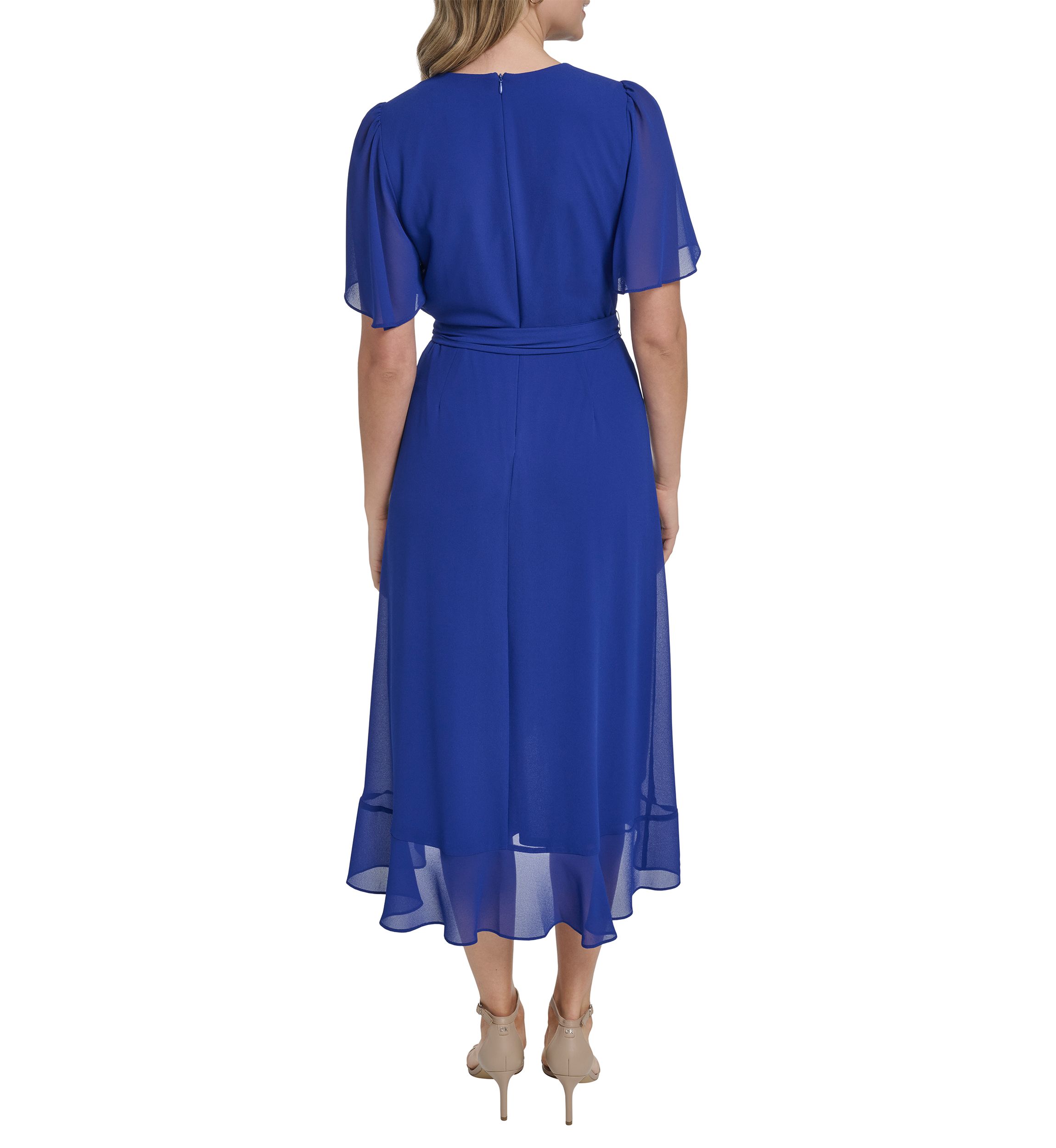 sachin and babi light blue dress Bohemian Print Midi Dress with Pocket main image 0