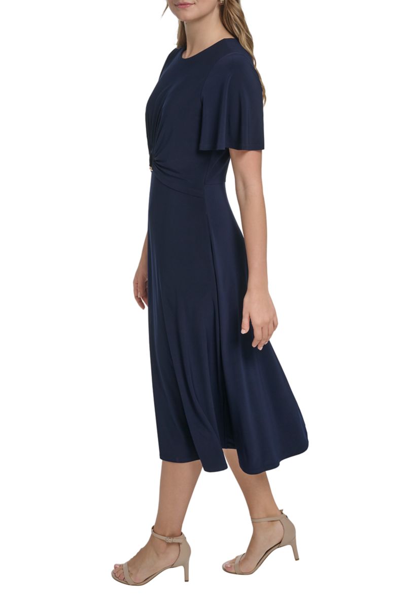 jessica howard midi dresses Jessica Howard Women's Midi Dress 12 Hot Pink Taffeta Lined Full Barbiecore
