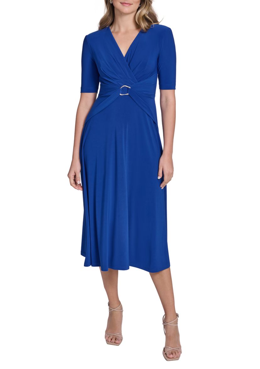 Jessica Howard Women's Cinched Front A-Line Dress | Belk