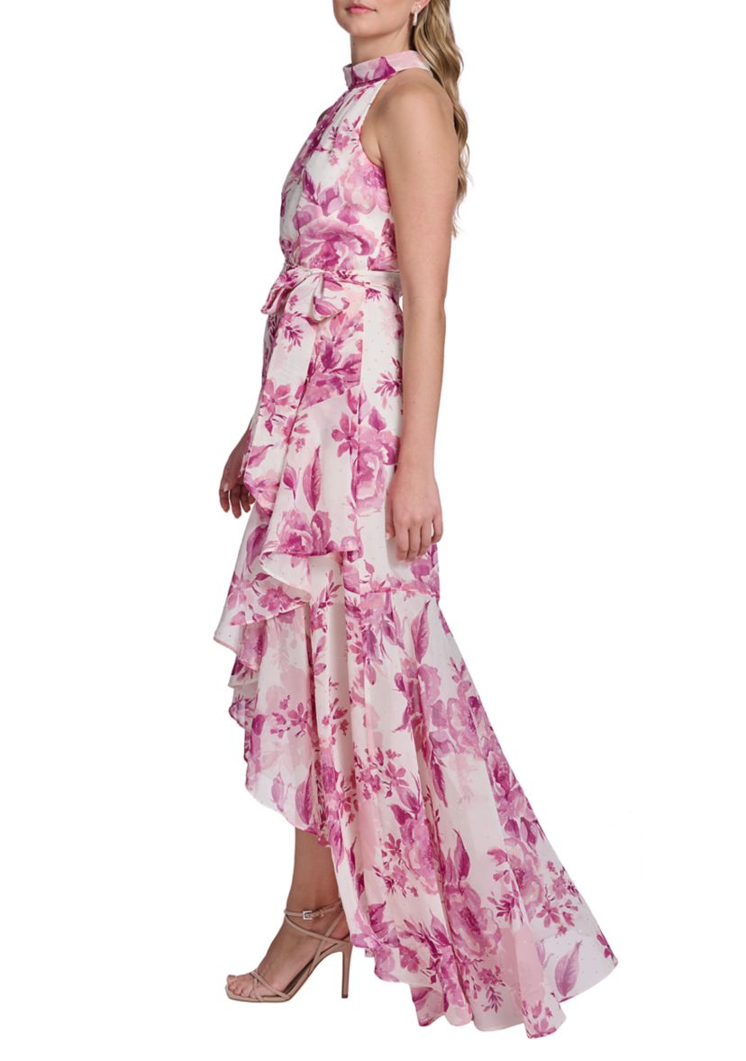 Jessica Howard Women's Sleeveless Floral Ruffle Dress | Belk