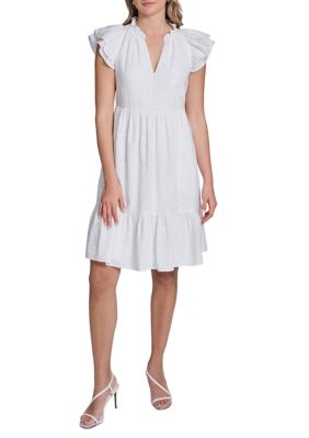 white-lace-sheath-dress" | belk