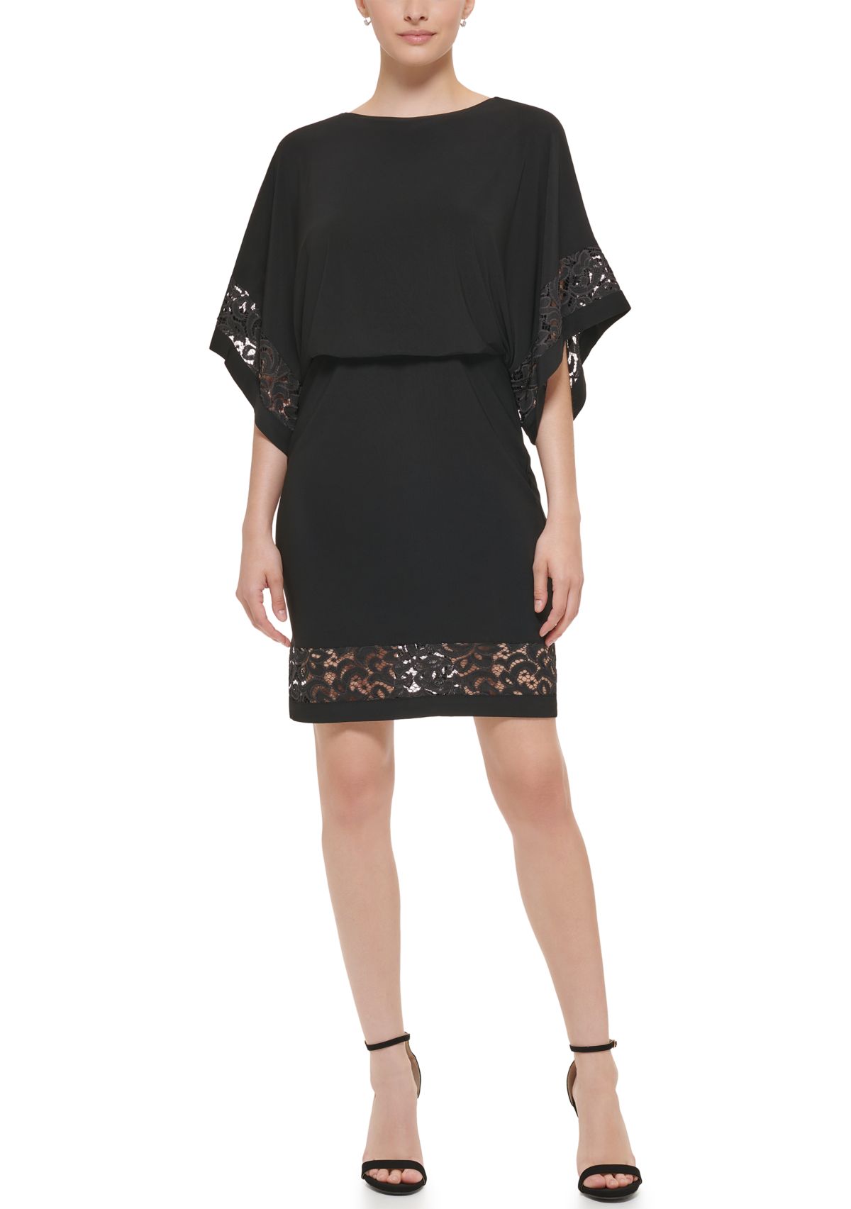 Womens Short Sleeve Sheath Dress