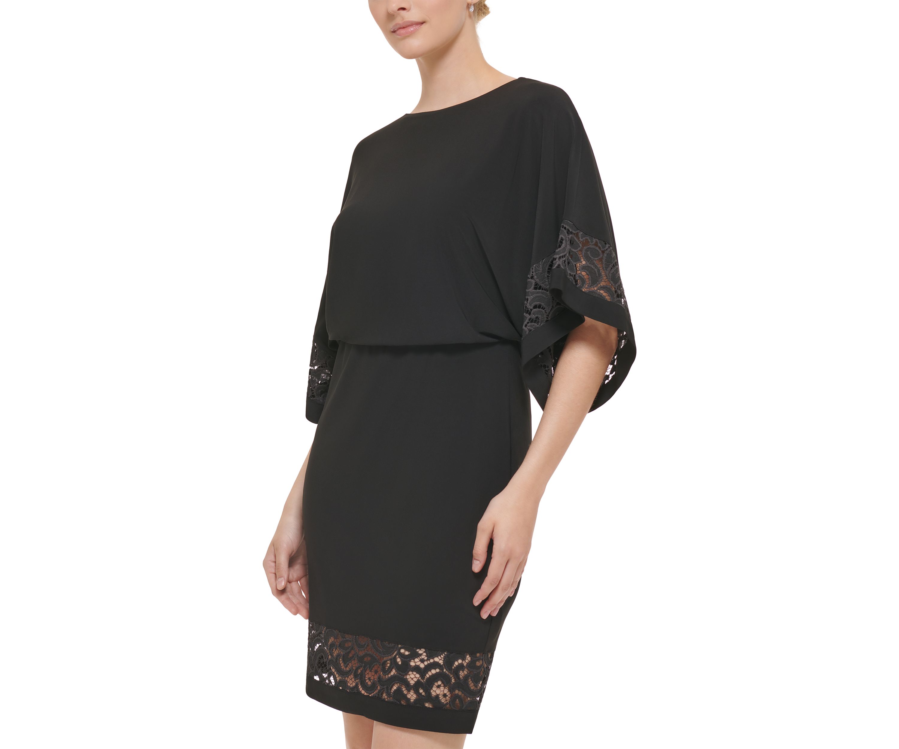 Womens Short Sleeve Sheath Dress