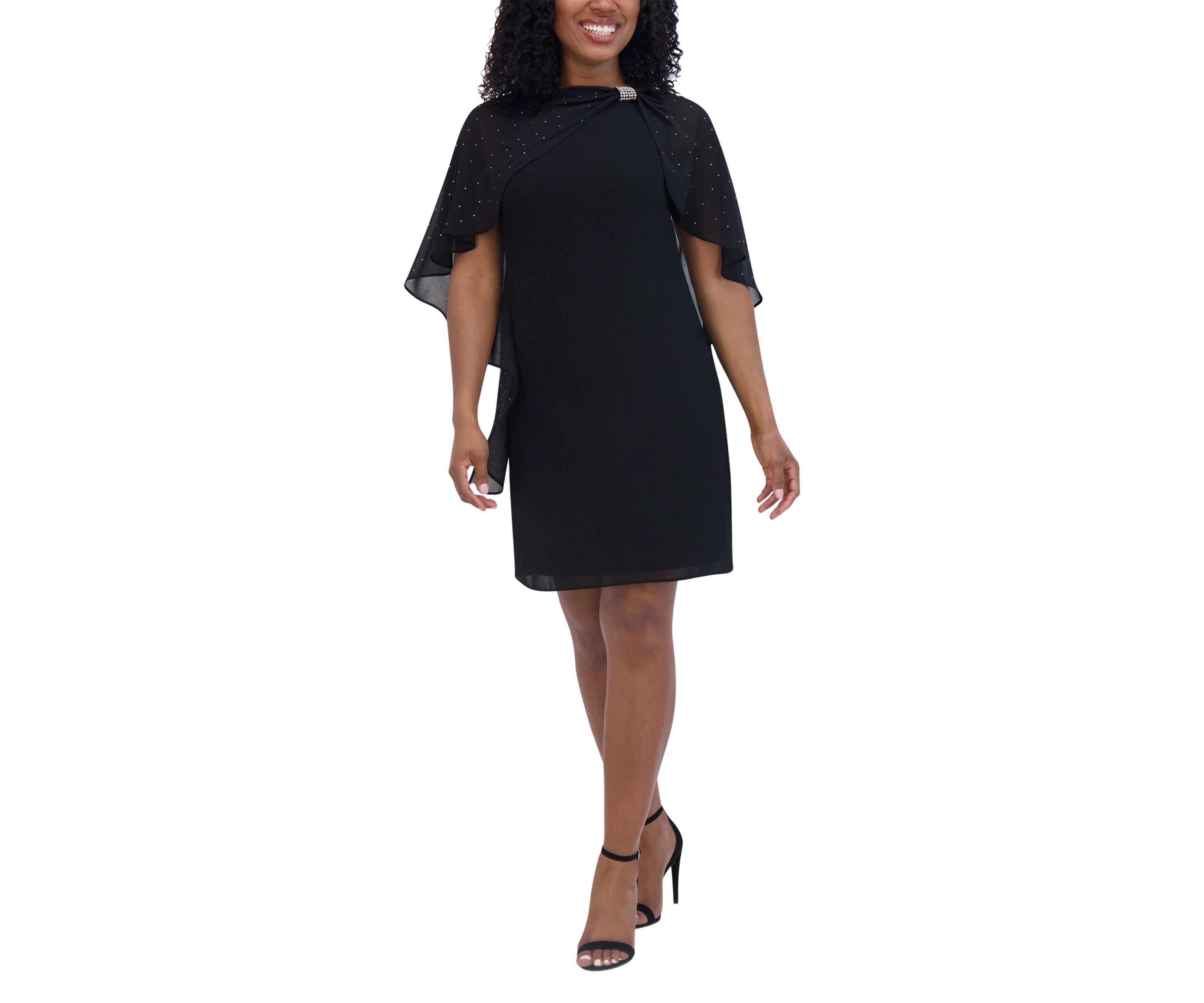 Womens Boat Neck Solid A-Line Dress