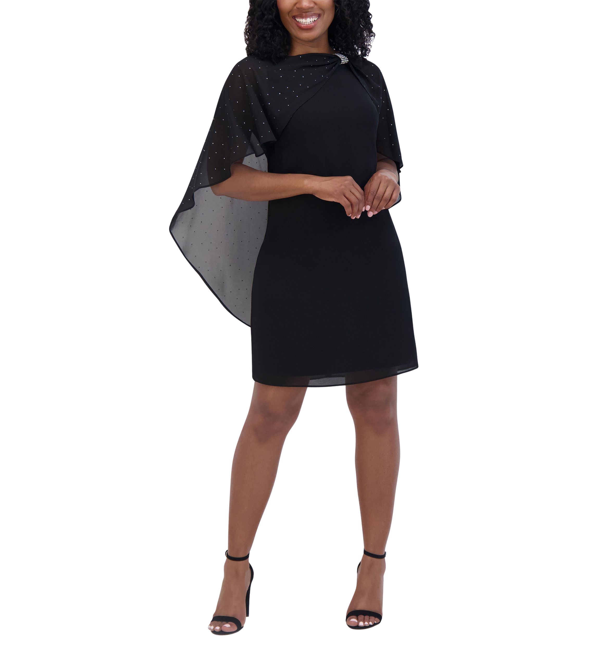 Womens Boat Neck Solid A-Line Dress