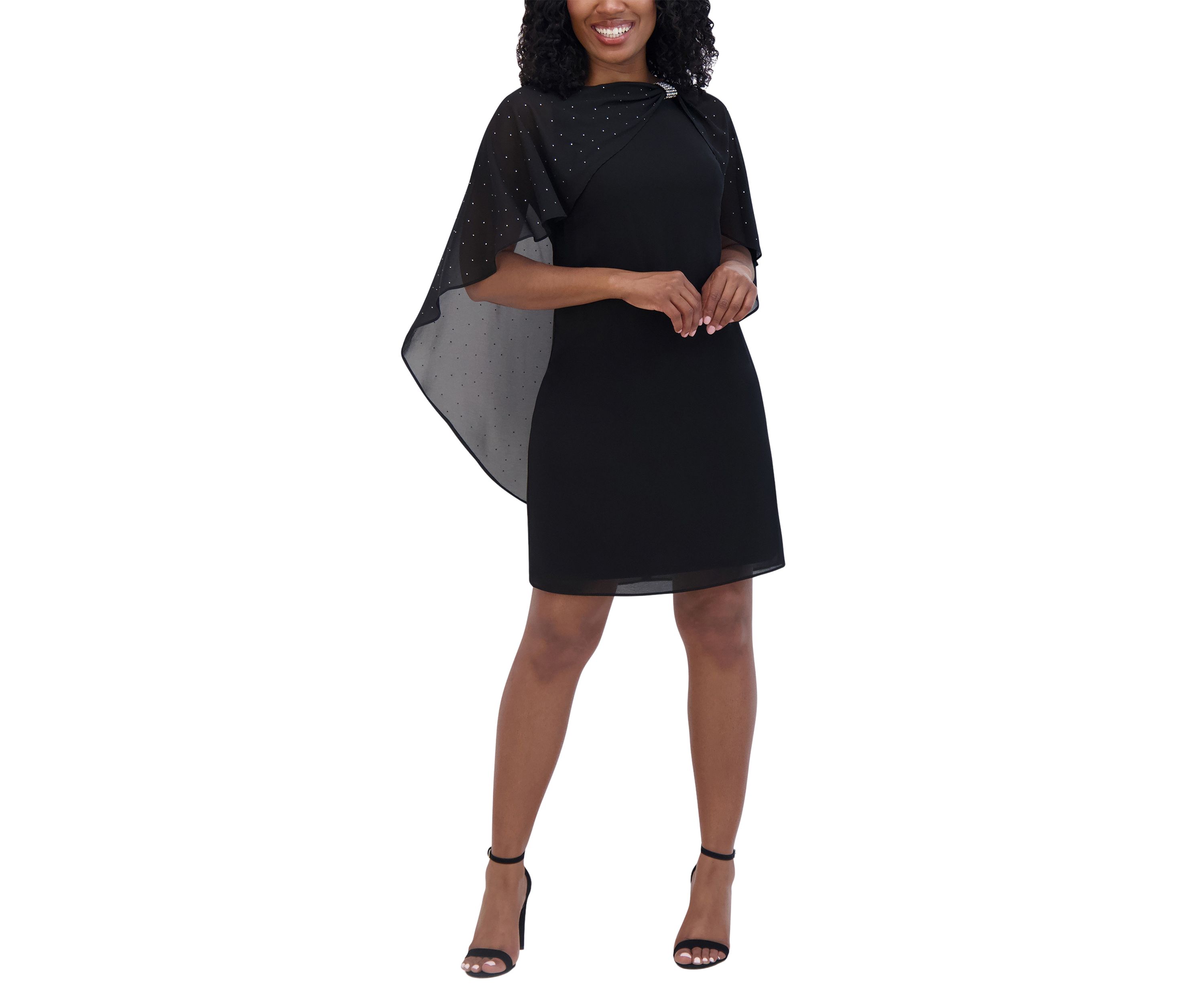 Womens Boat Neck Solid A-Line Dress