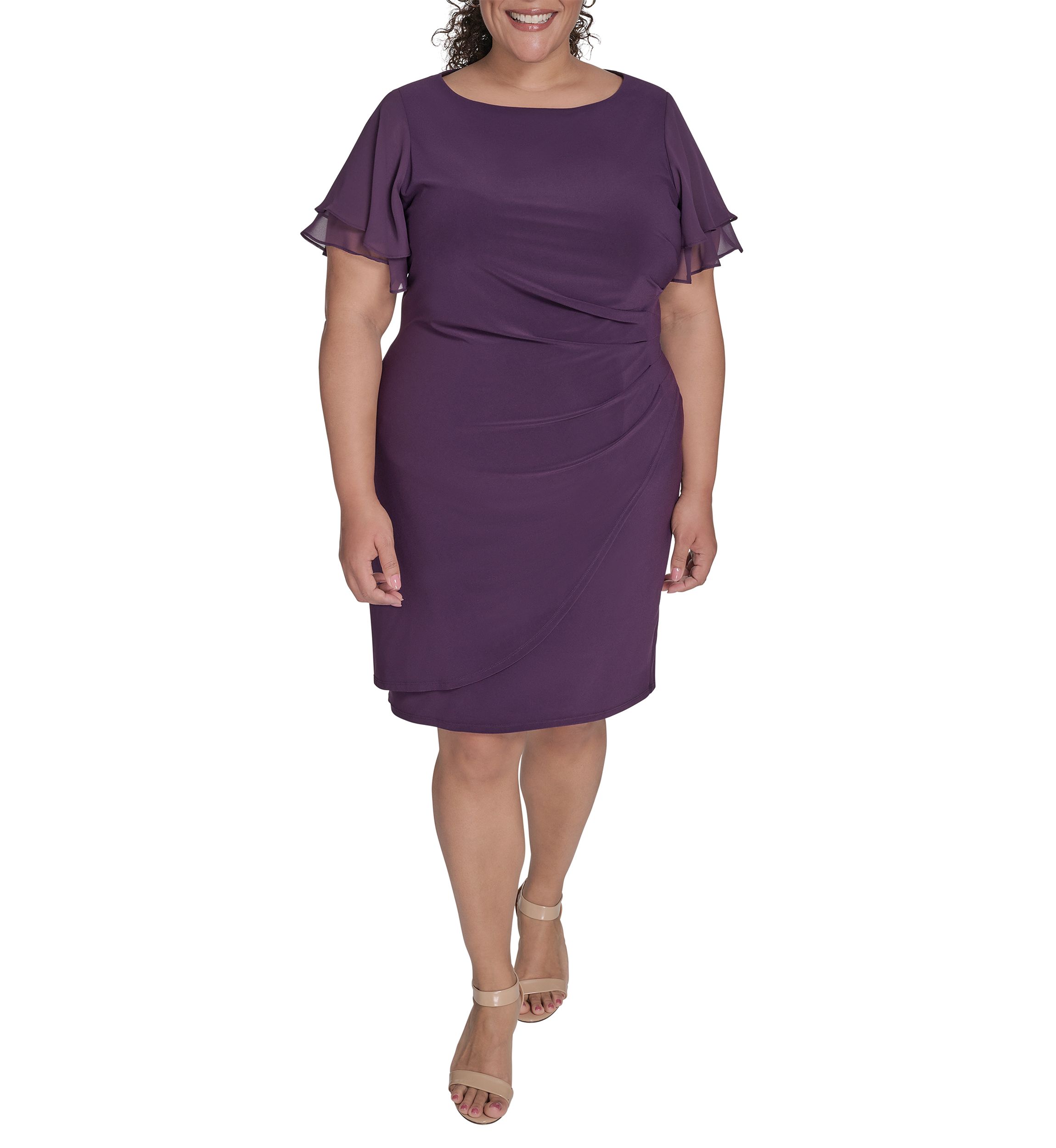 petite plus size cocktail dresses Women's Formal wear Style:Irregular pearl front sweetheart neck Dress Brown Dresses | Maxi, Adorned with a metallic